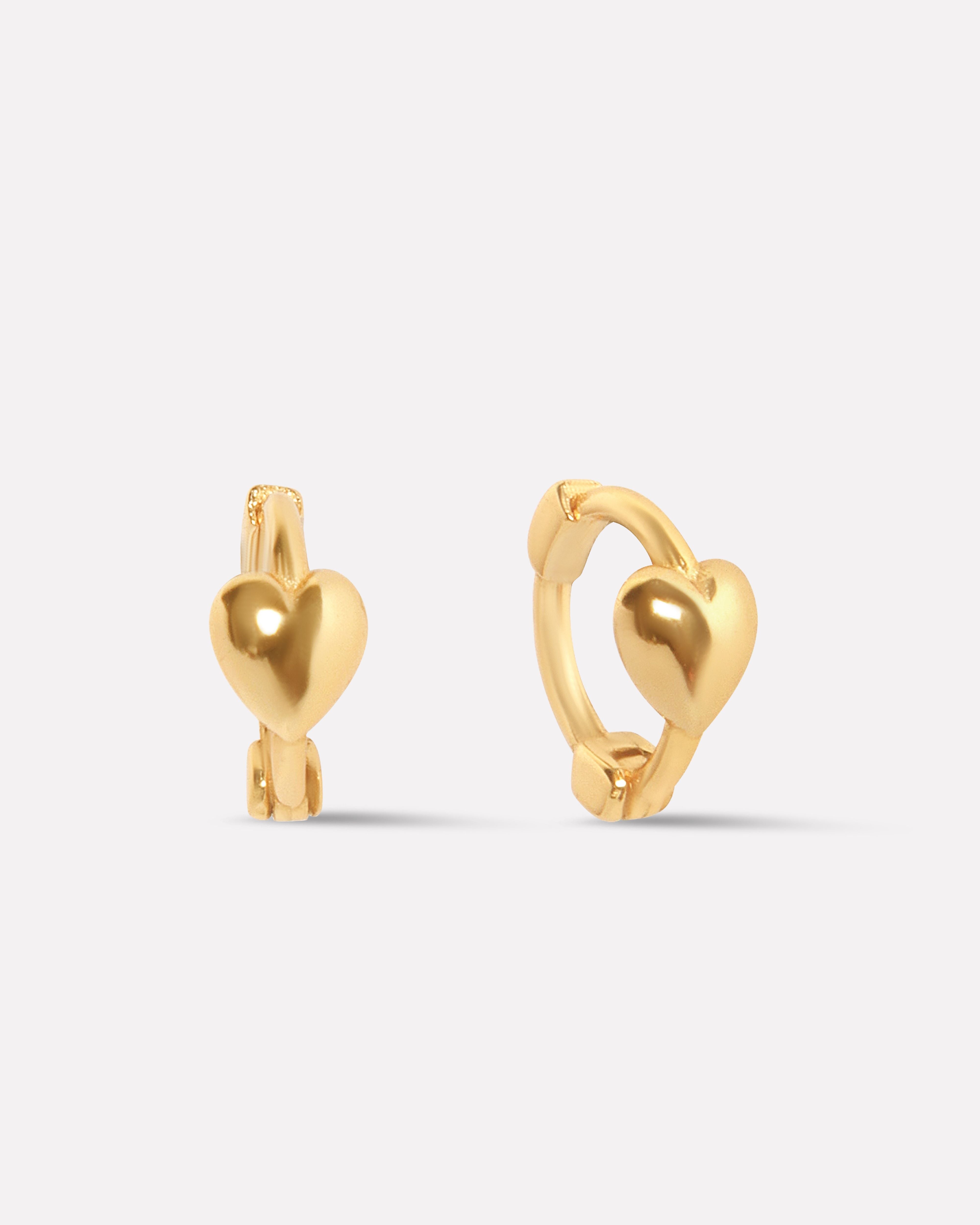 Huggee Heart Hoop Earrings