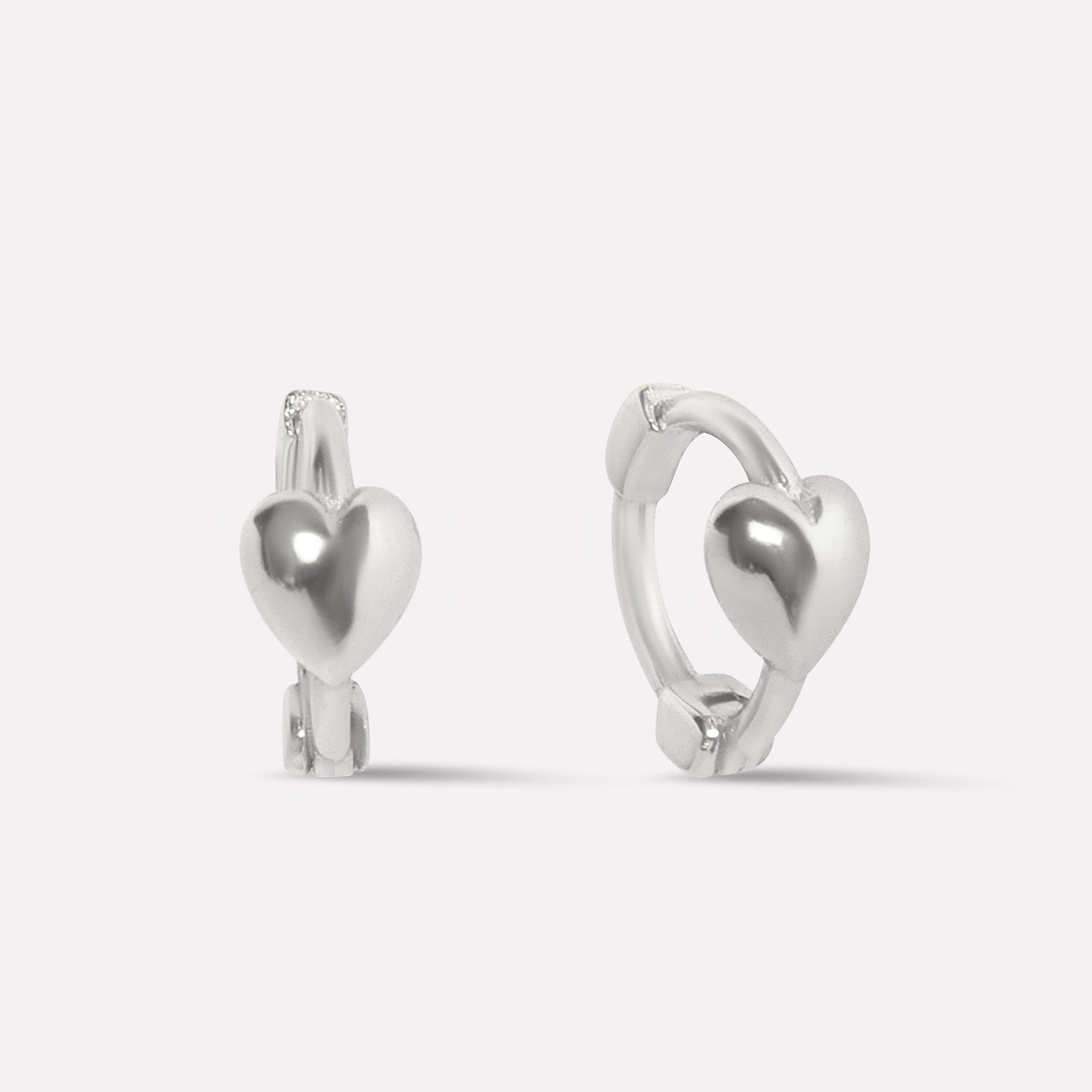 Huggee Heart Hoop Earrings
