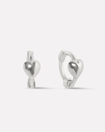 Huggee Heart Hoop Earrings