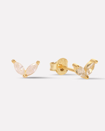 Two Petal Stud Earrings