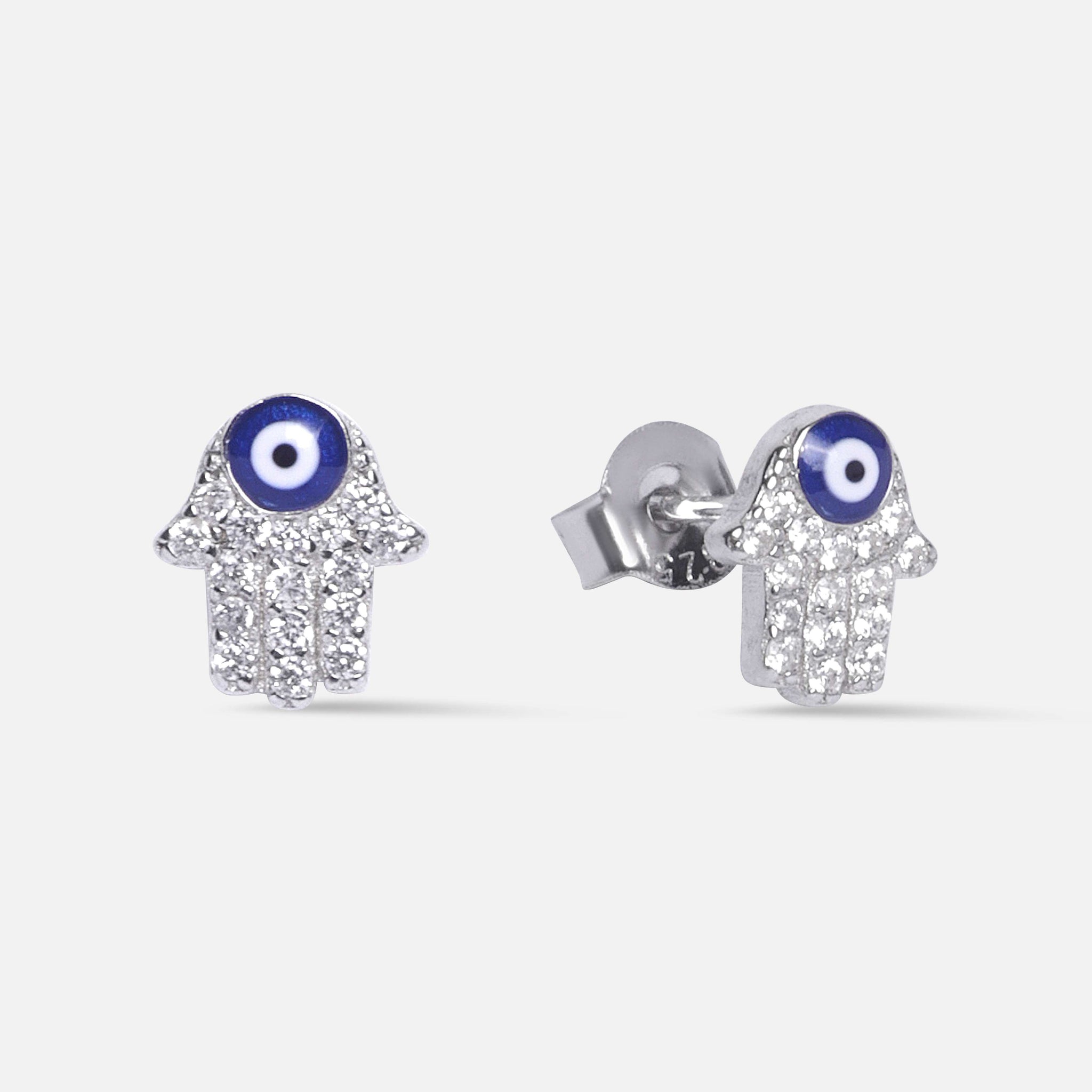 Budha Hand Evil Eye Stud - Minimal Earrings