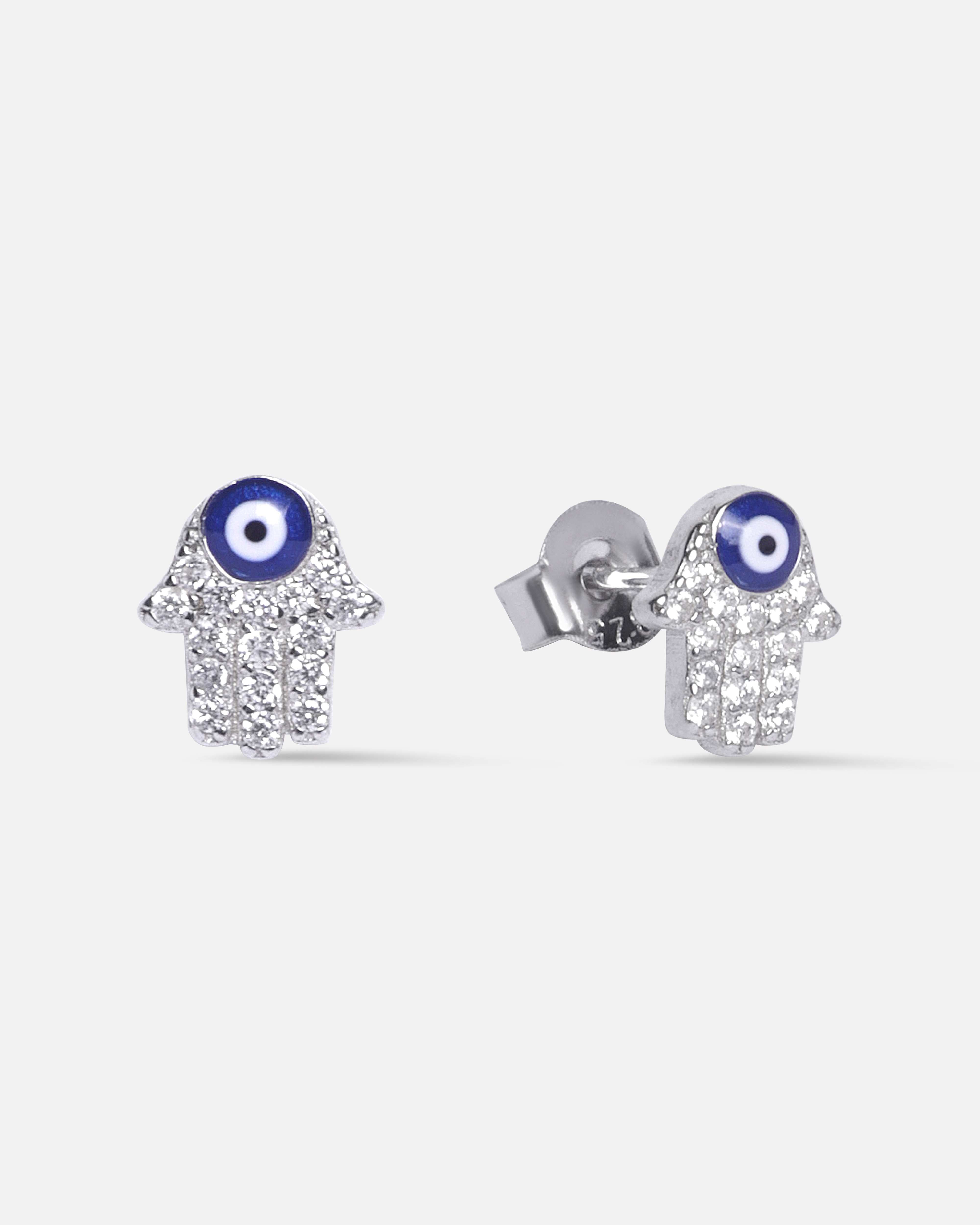 Budha Hand Evil Eye Stud - Minimal Earrings