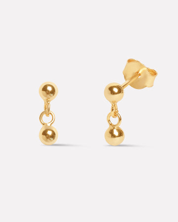Plain Pendulum Screw Studs Earrings
