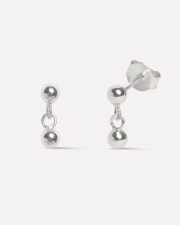 Plain Pendulum Screw Studs Earrings