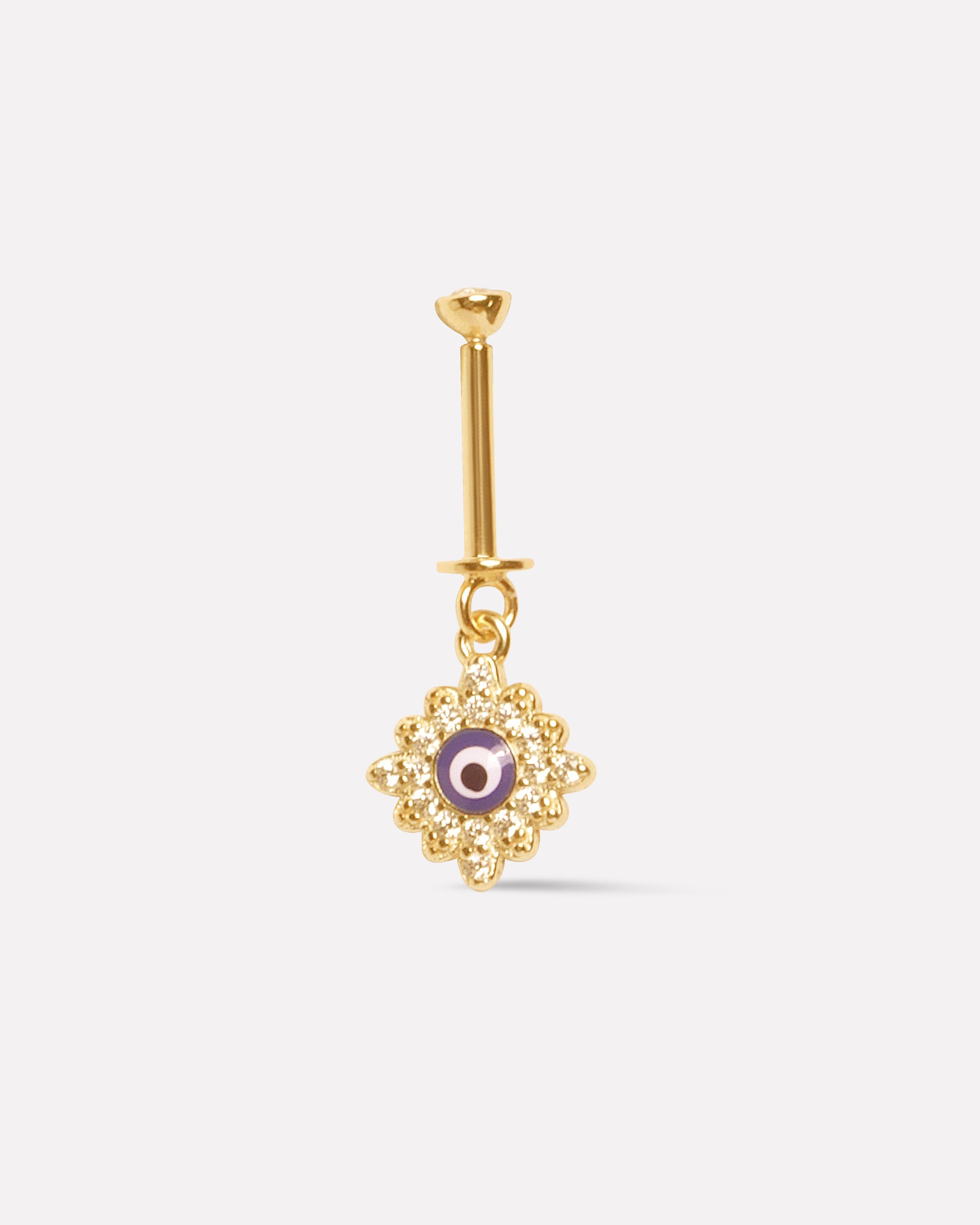 Evil Eye Star Helix Piercings Hanging Earrings