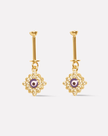 Evil Eye Star Helix Piercings Hanging Earrings