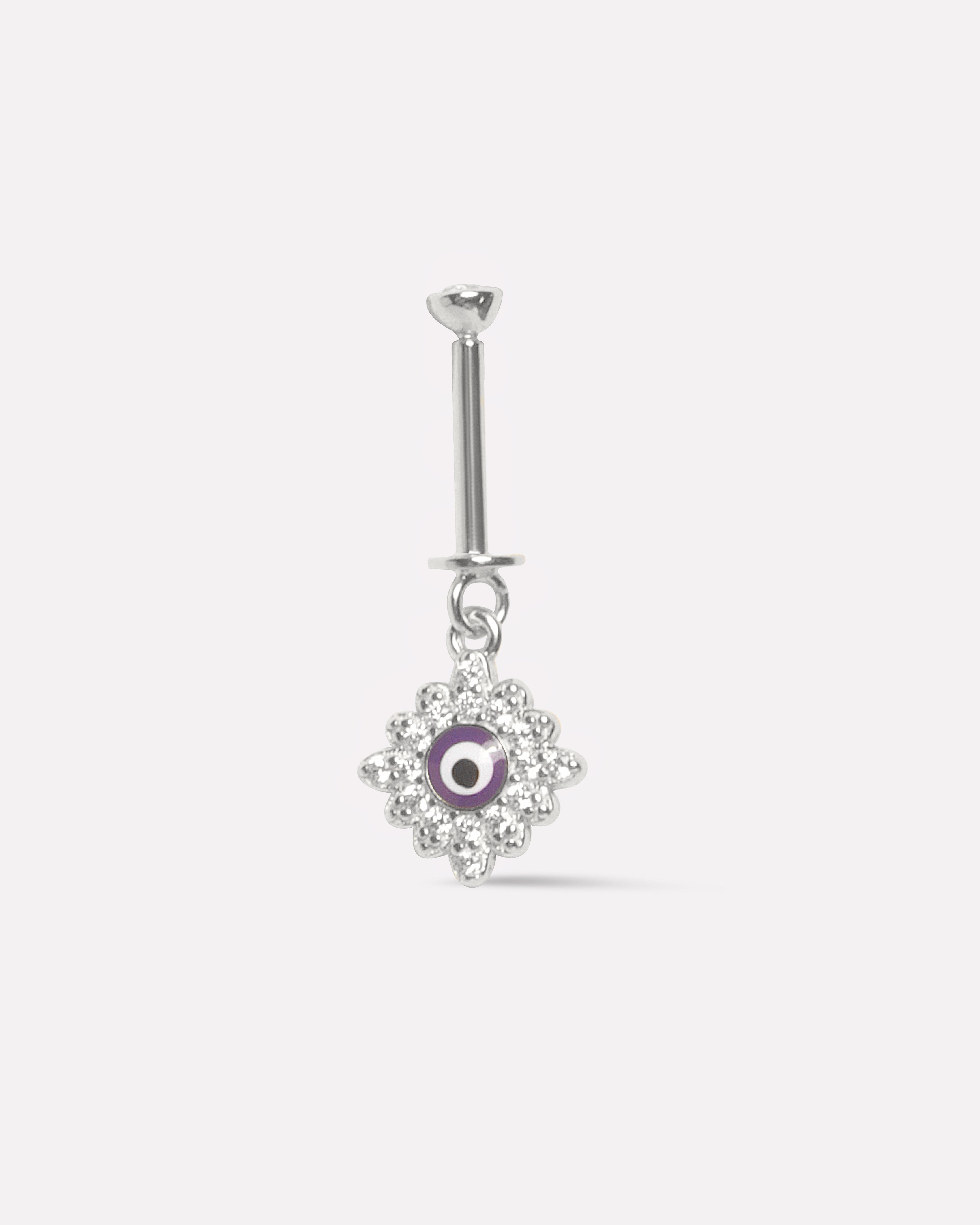Evil Eye Star Helix Piercings Hanging Earrings