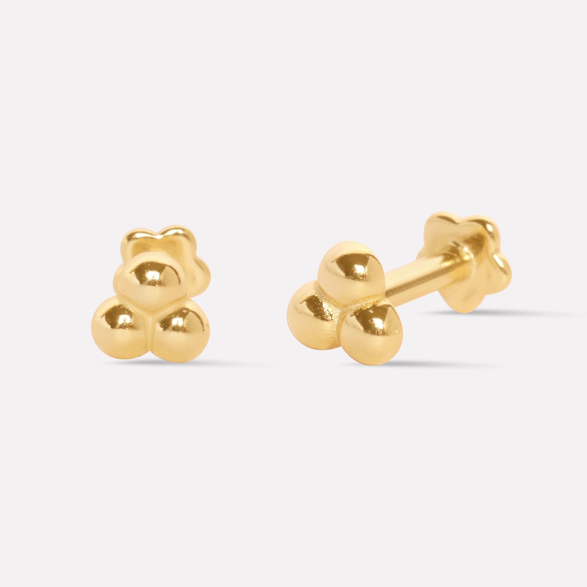 Pinball Flat Back Stud Earrings