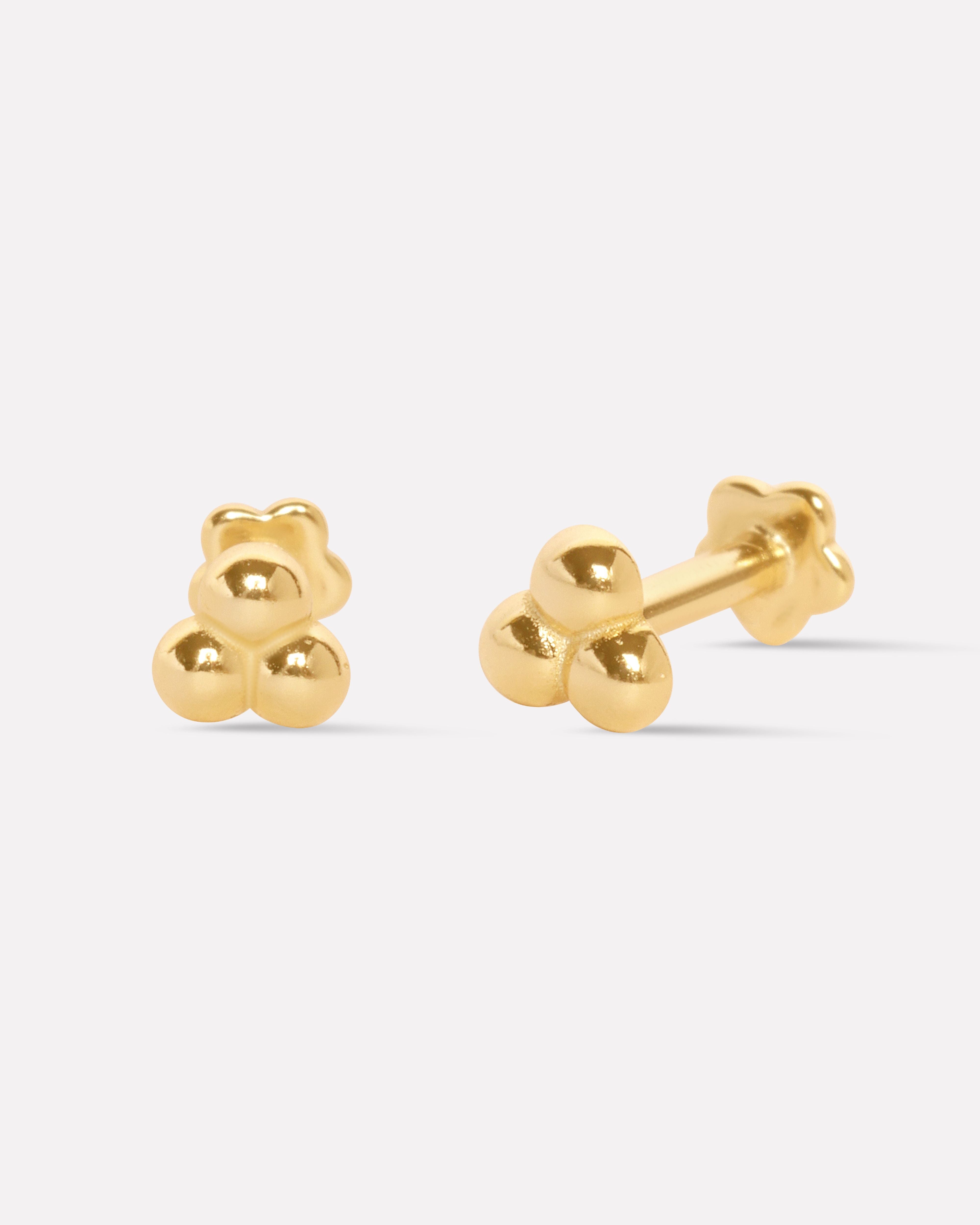 Pinball Flat Back Stud Earrings