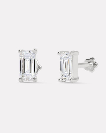 Boxy Flat Back Stud Earrings