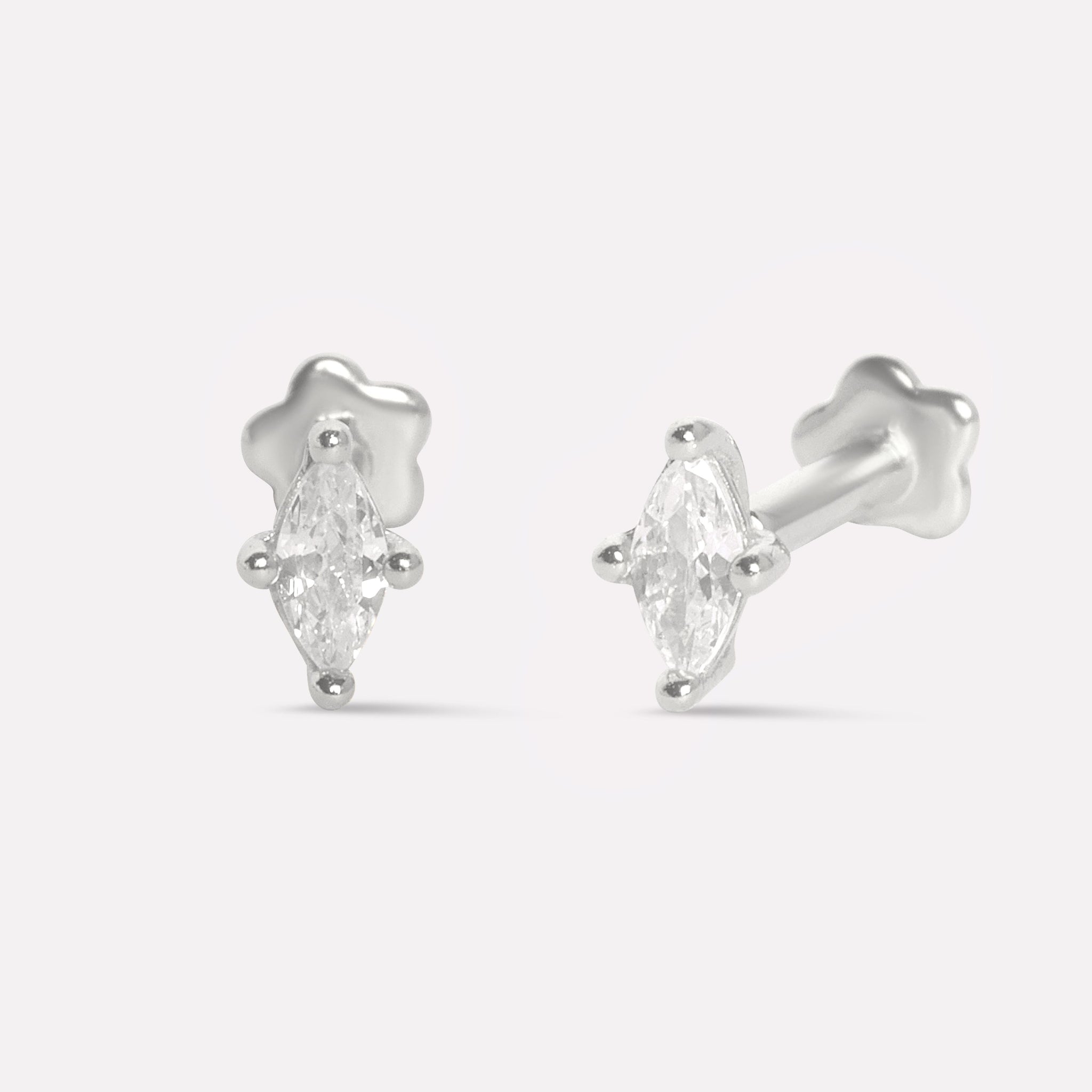 Aura Flat Back Stud Earrings