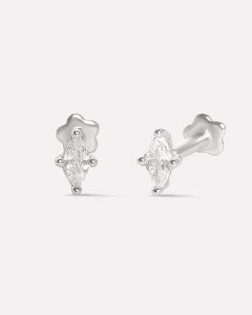 Aura Flat Back Stud Earrings
