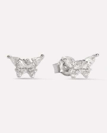 Radiant Butterfly Stud Earrings