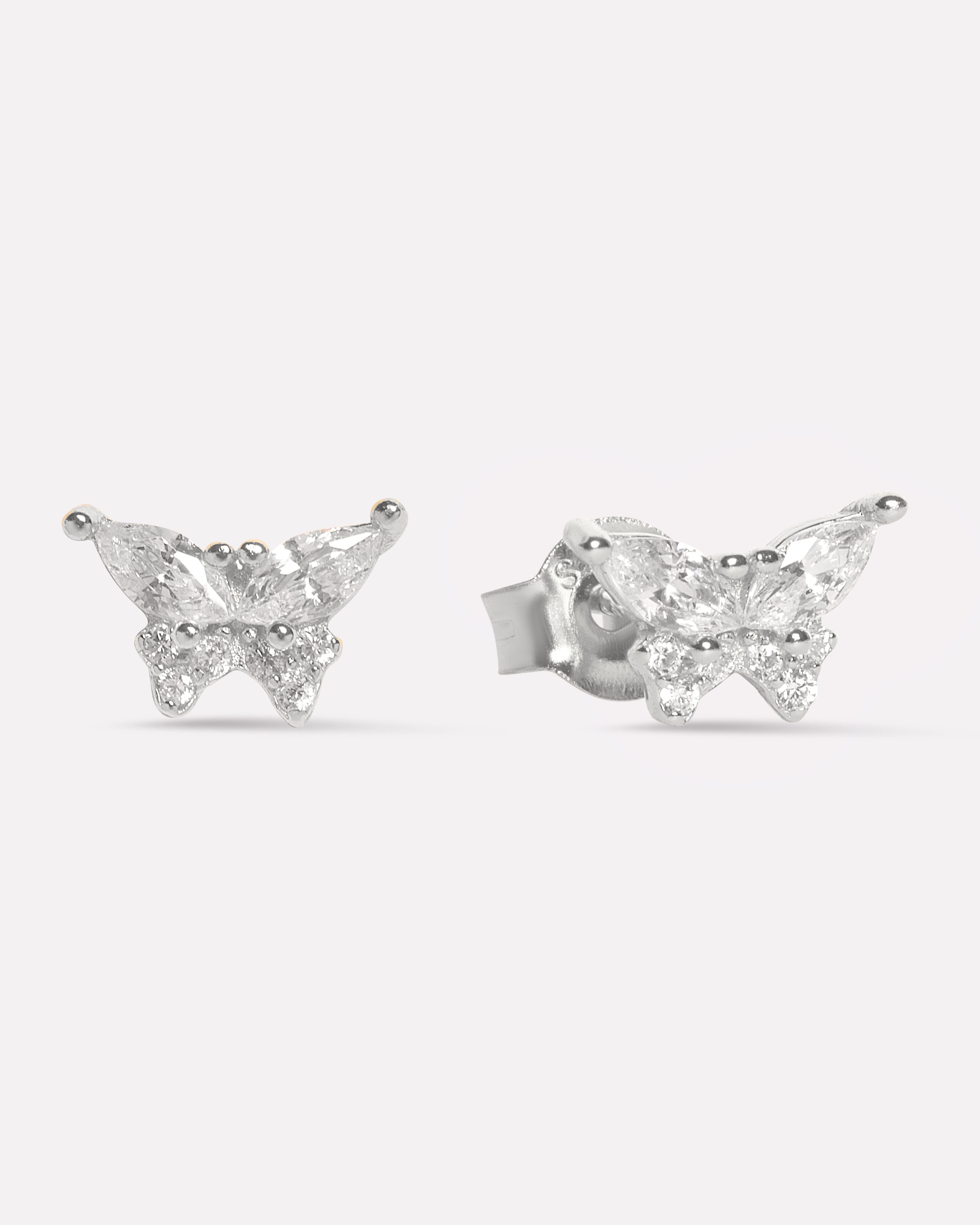 Radiant Butterfly Stud Earrings