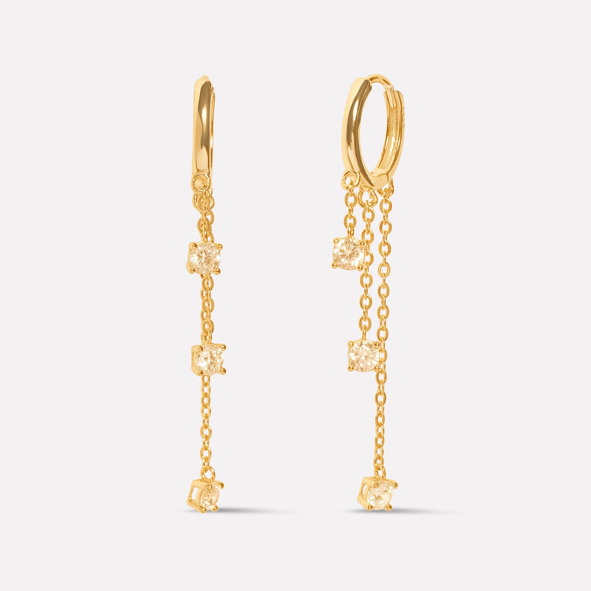 Corisande Chain Connector Earrings