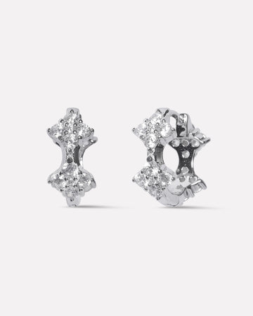 Bloomiq Crystal Hoop Earrings