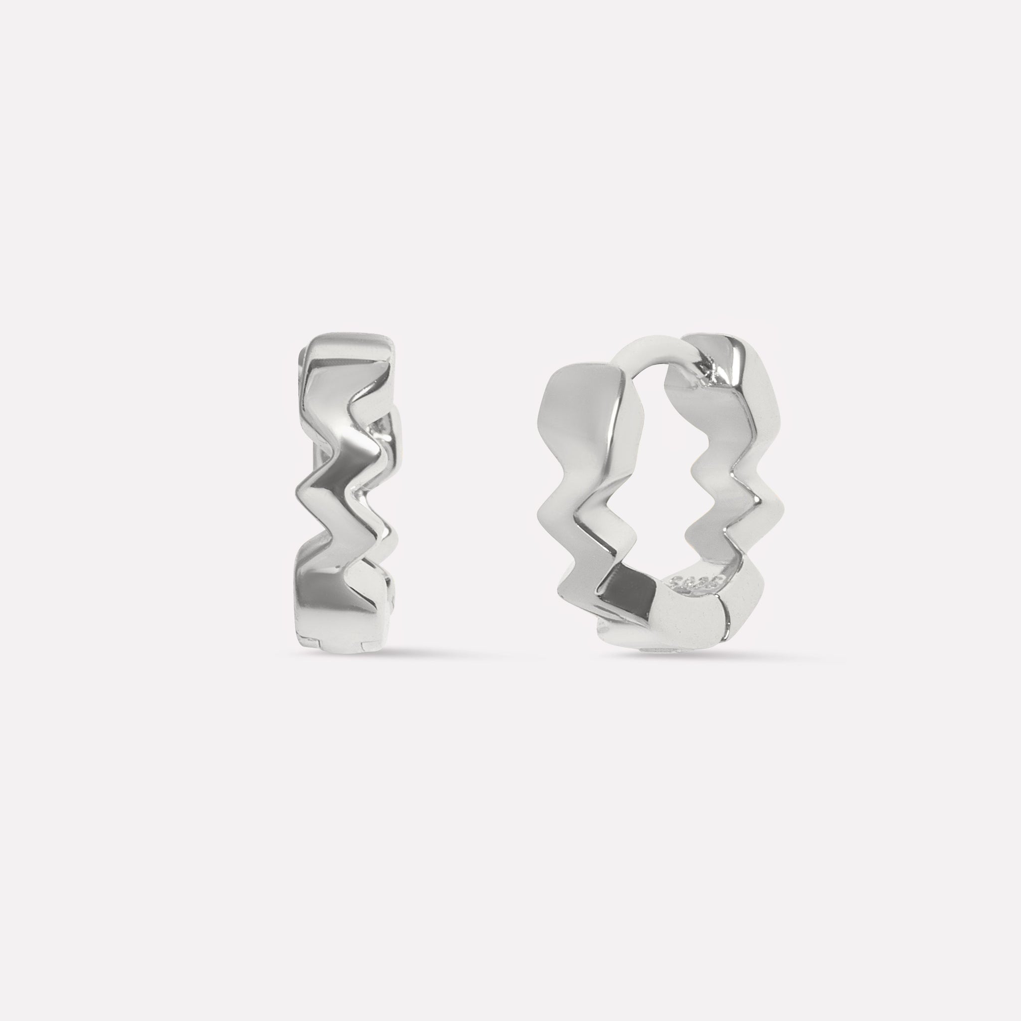 Zigzag Tarang Hoop Earrings