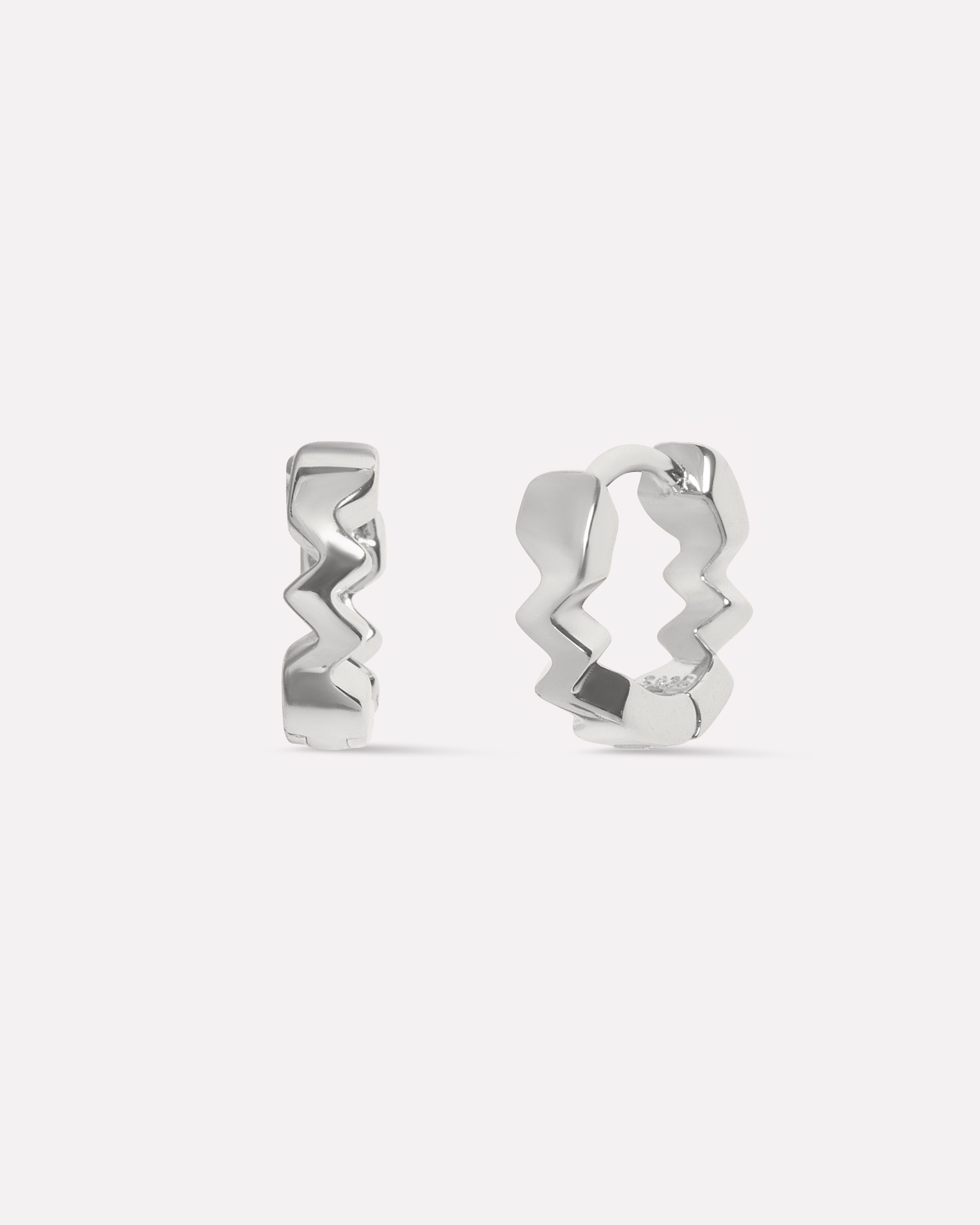 Zigzag Tarang Hoop Earrings