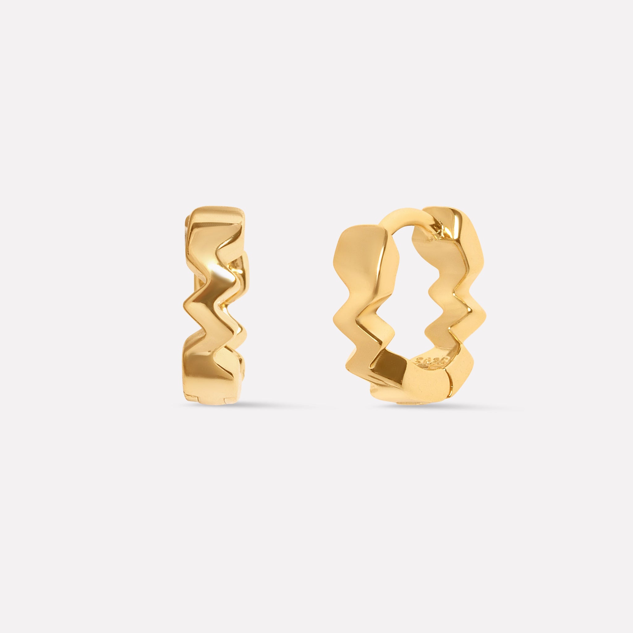 Zigzag Tarang Hoop Earrings