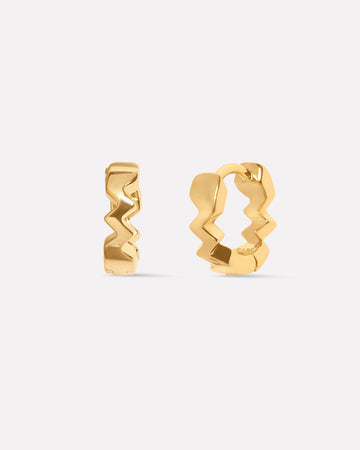 Zigzag Tarang Hoop Earrings