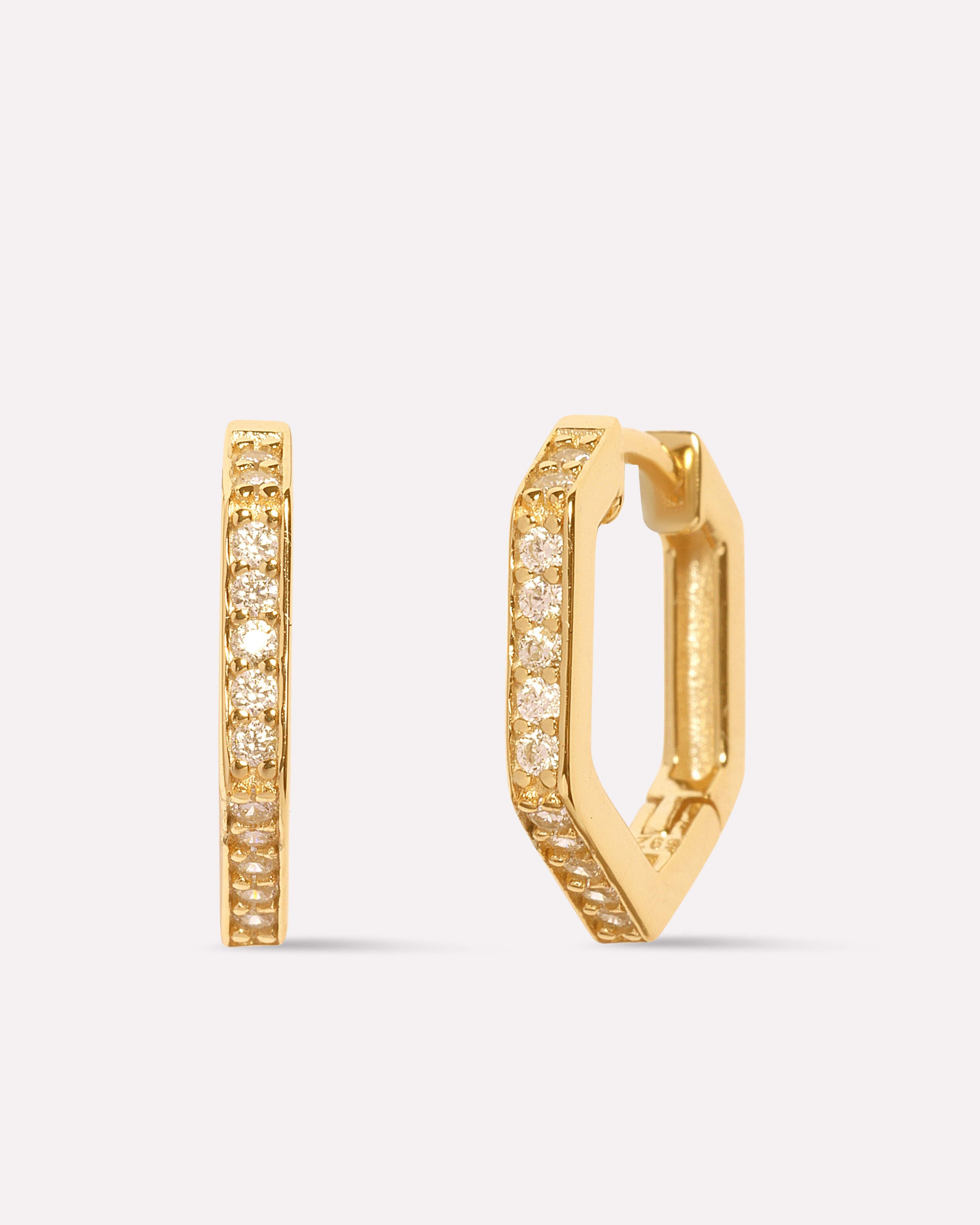 Everyday Pave Huggee Hoop Earrings