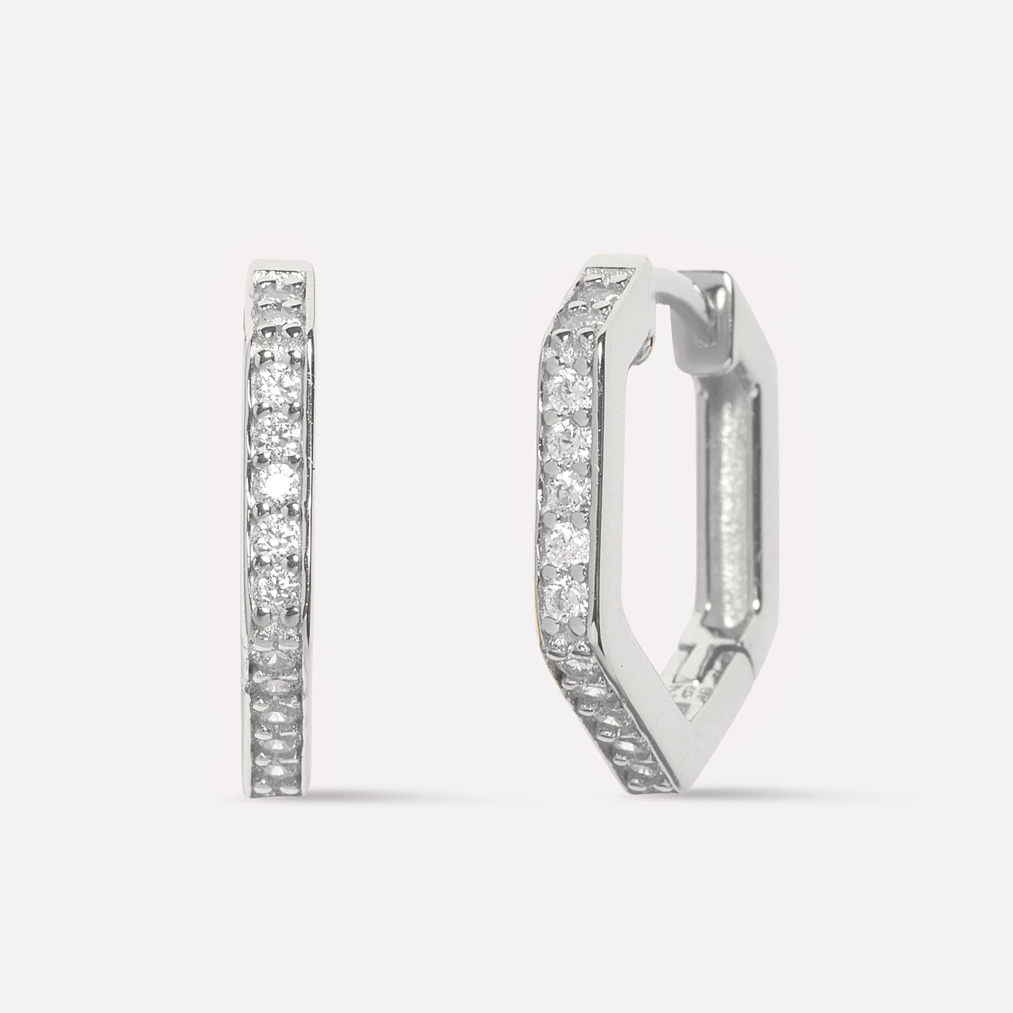 Everyday Pave Huggee Hoop Earrings