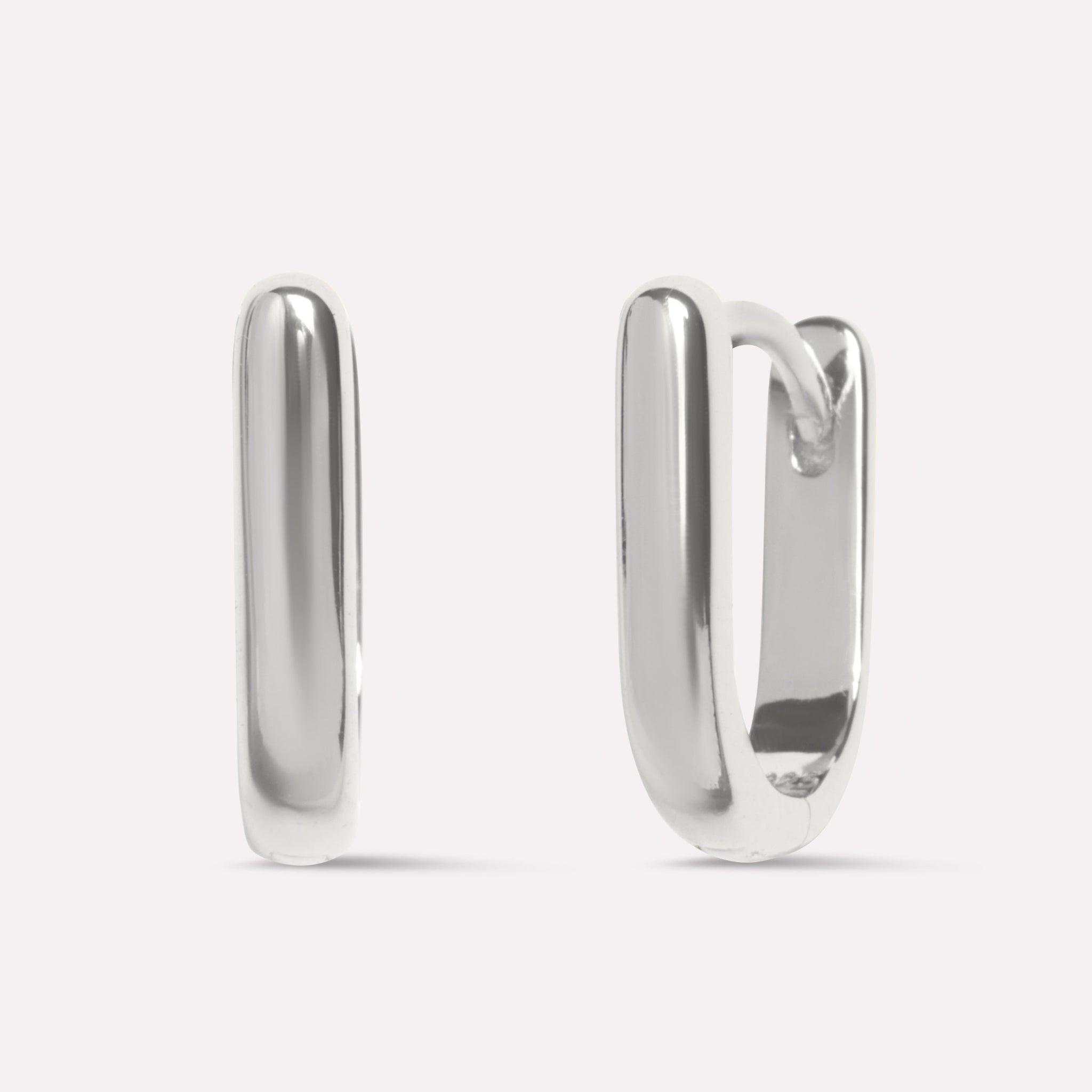 Minimalist U Shape Huggee Hoop Earrings
