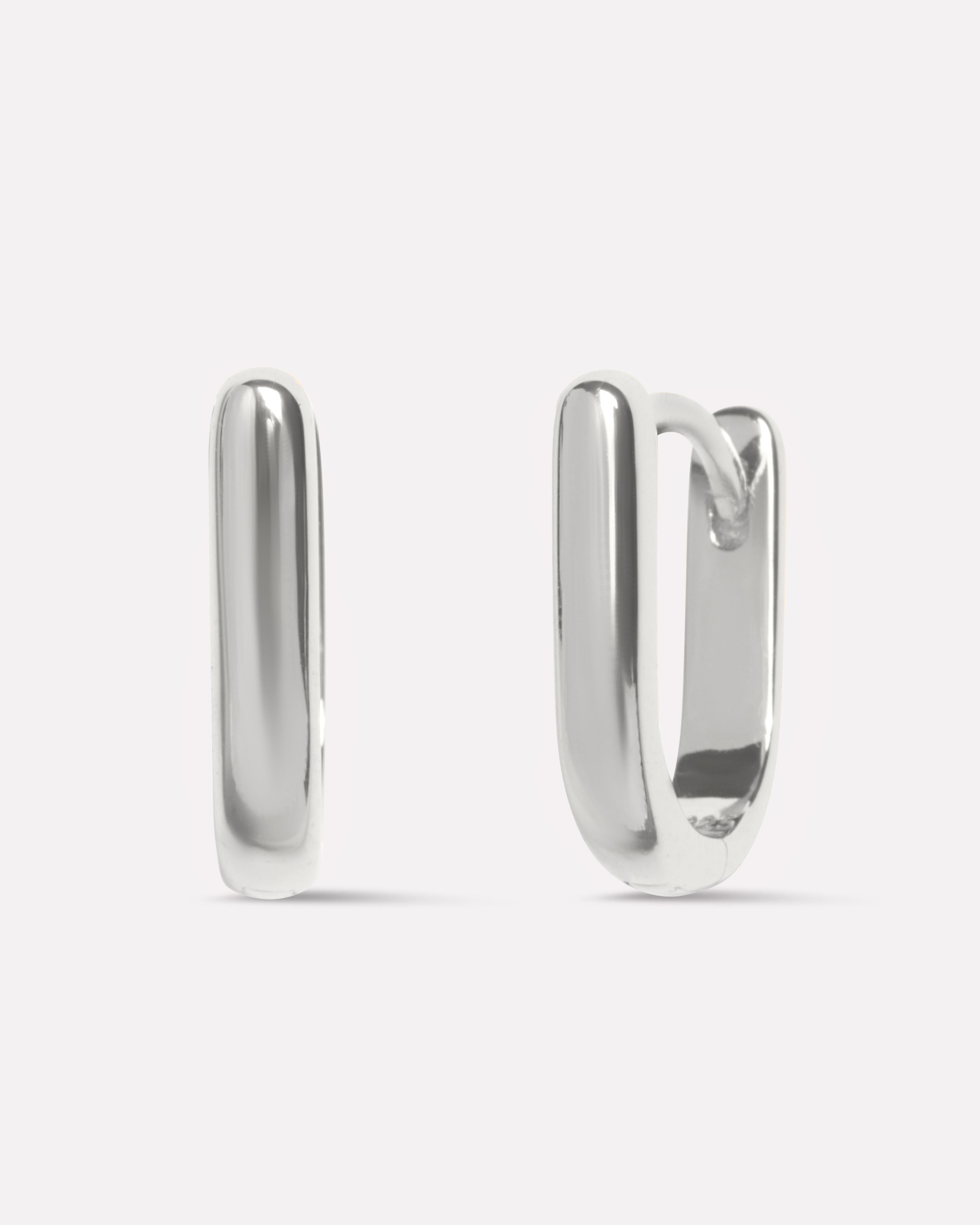 Minimalist U Shape Huggee Hoop Earrings