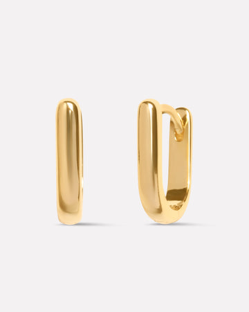 Minimalist U Shape Huggee Hoop Earrings