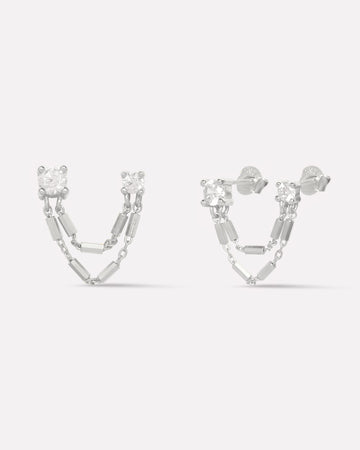 Link Chain Connector Earrings