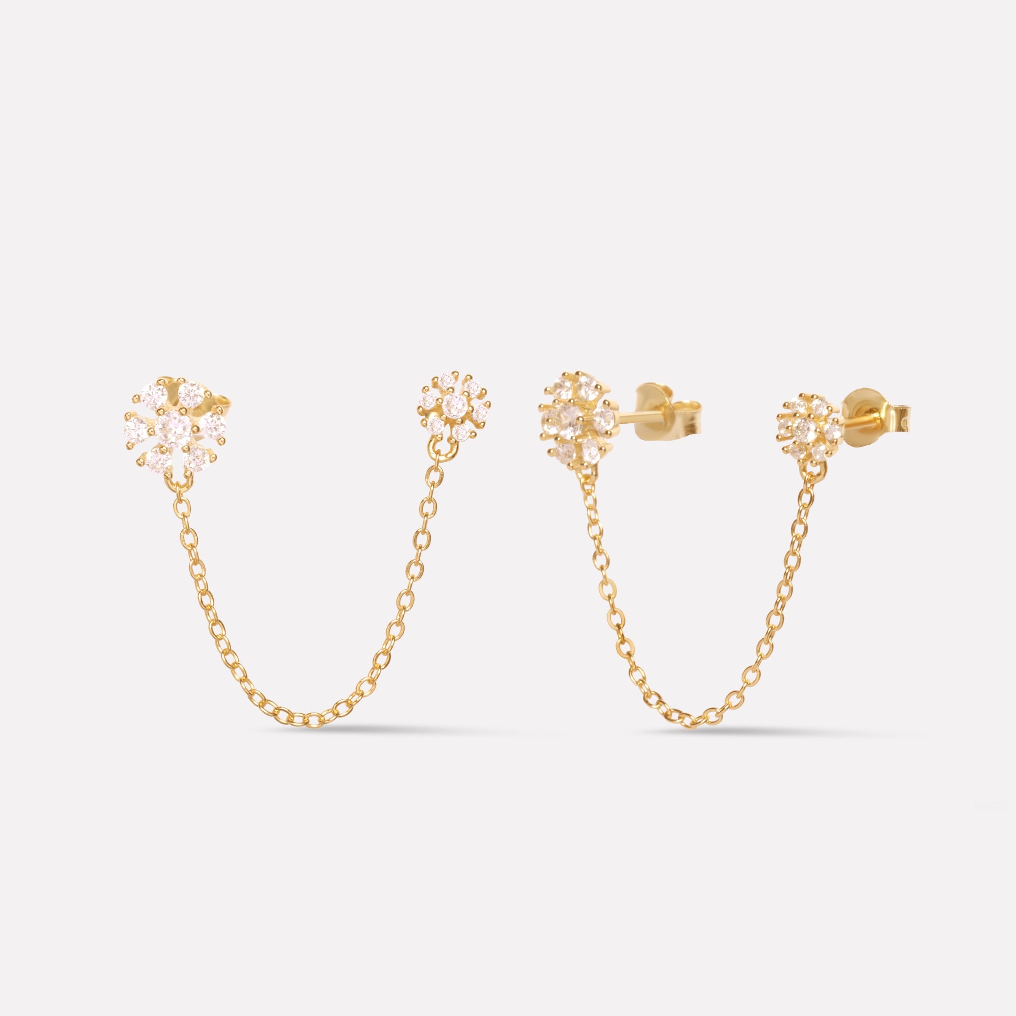 Marcella Chain Connector Earrings