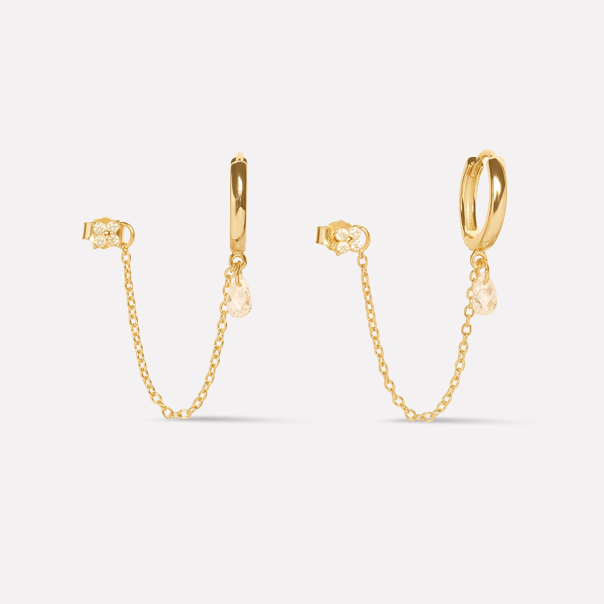 Estelle Chain Connector Earrings