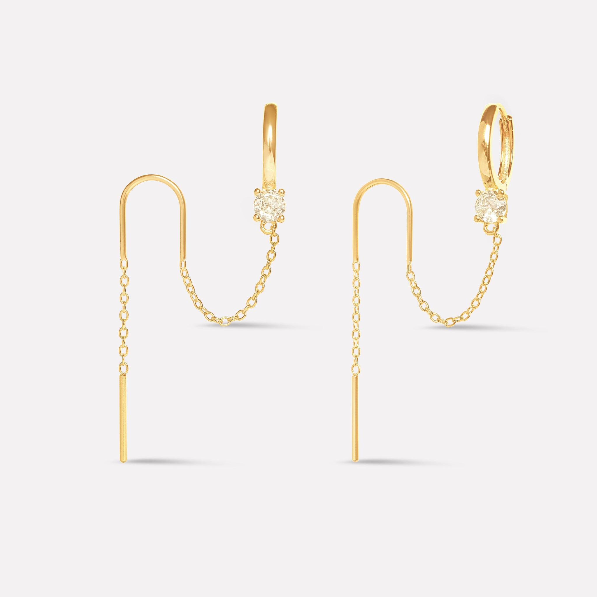 Chashni Sui Dhaga Chain Connector Earrings