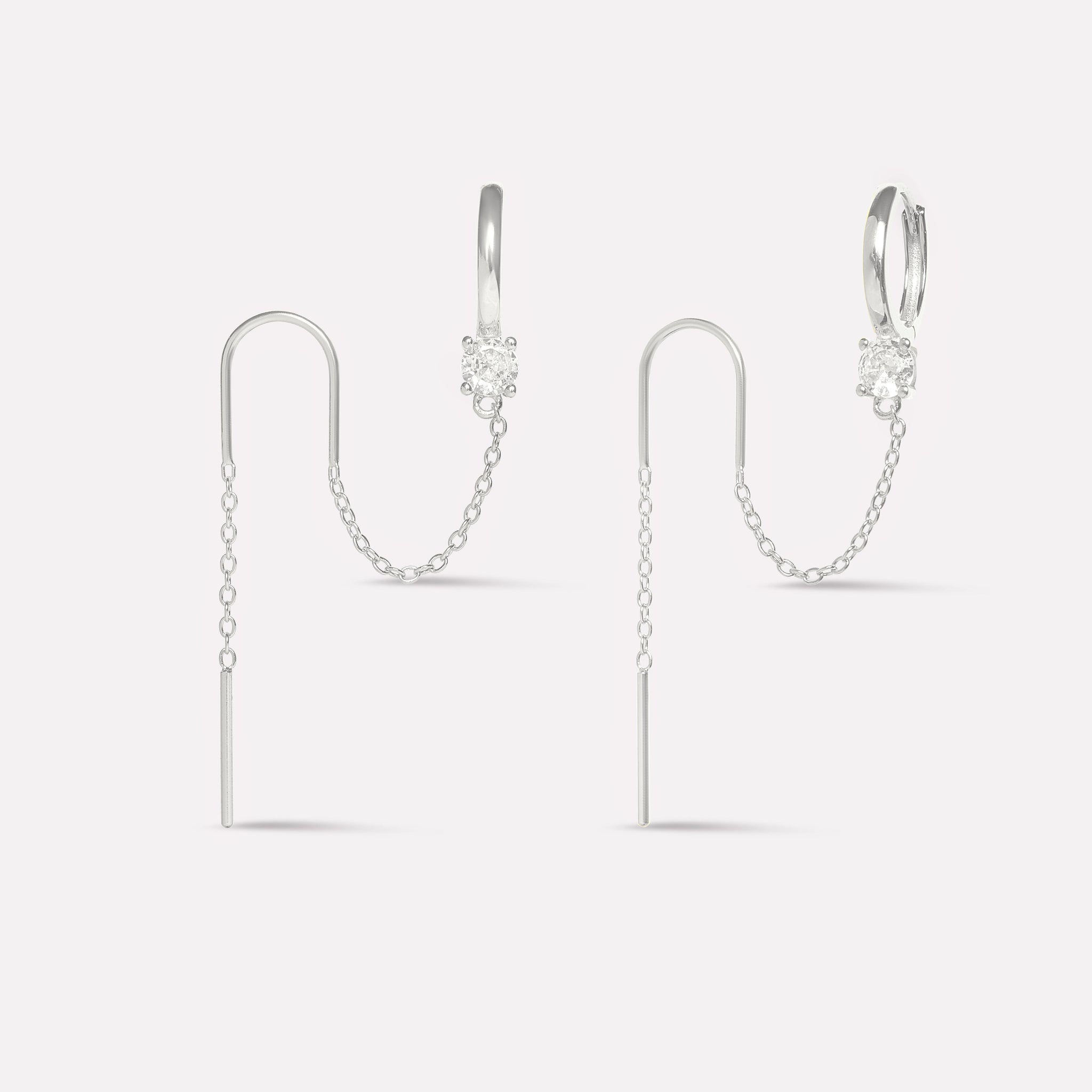 Chashni Sui Dhaga Chain Connector Earrings