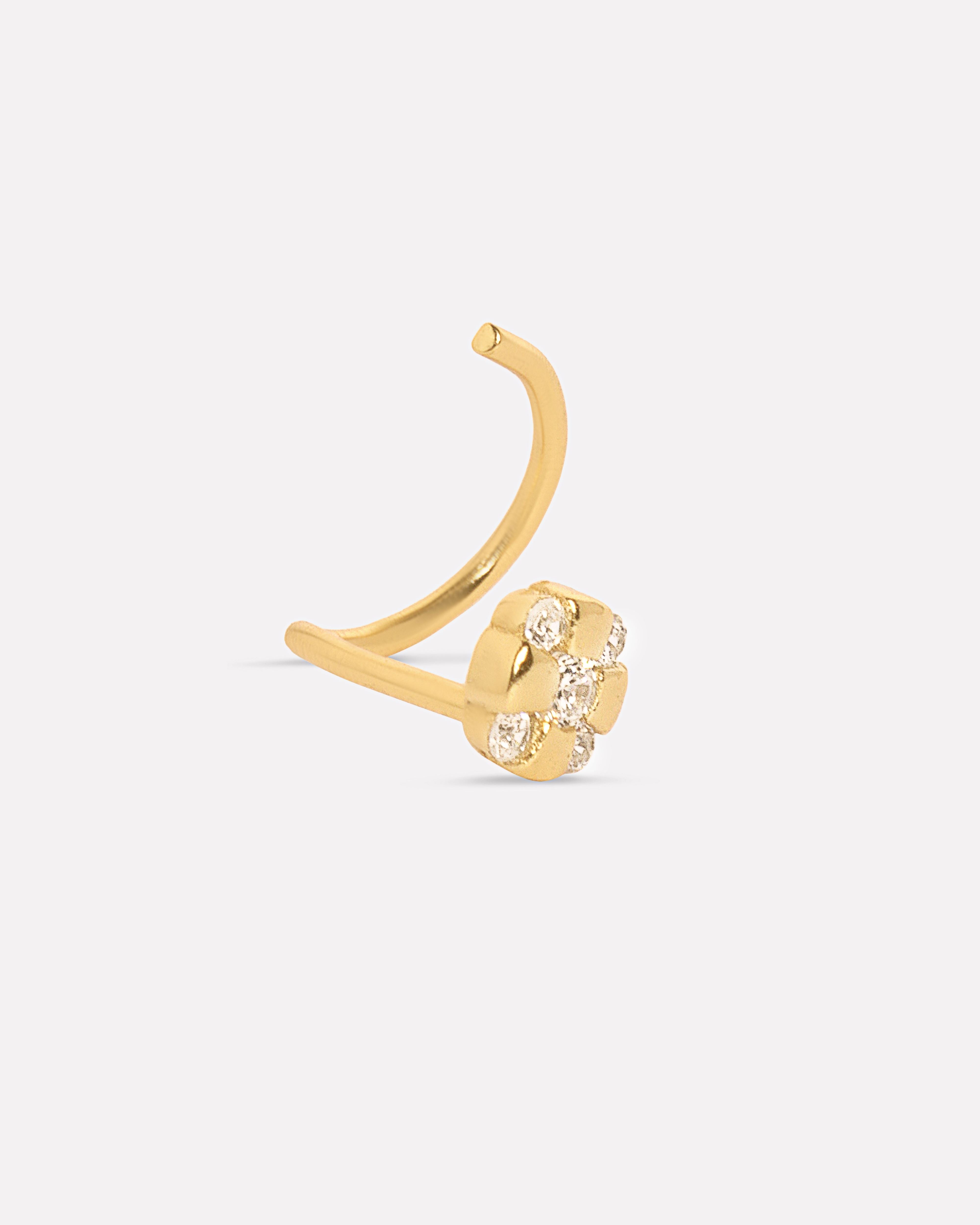 Aurora Flower Nose Pin