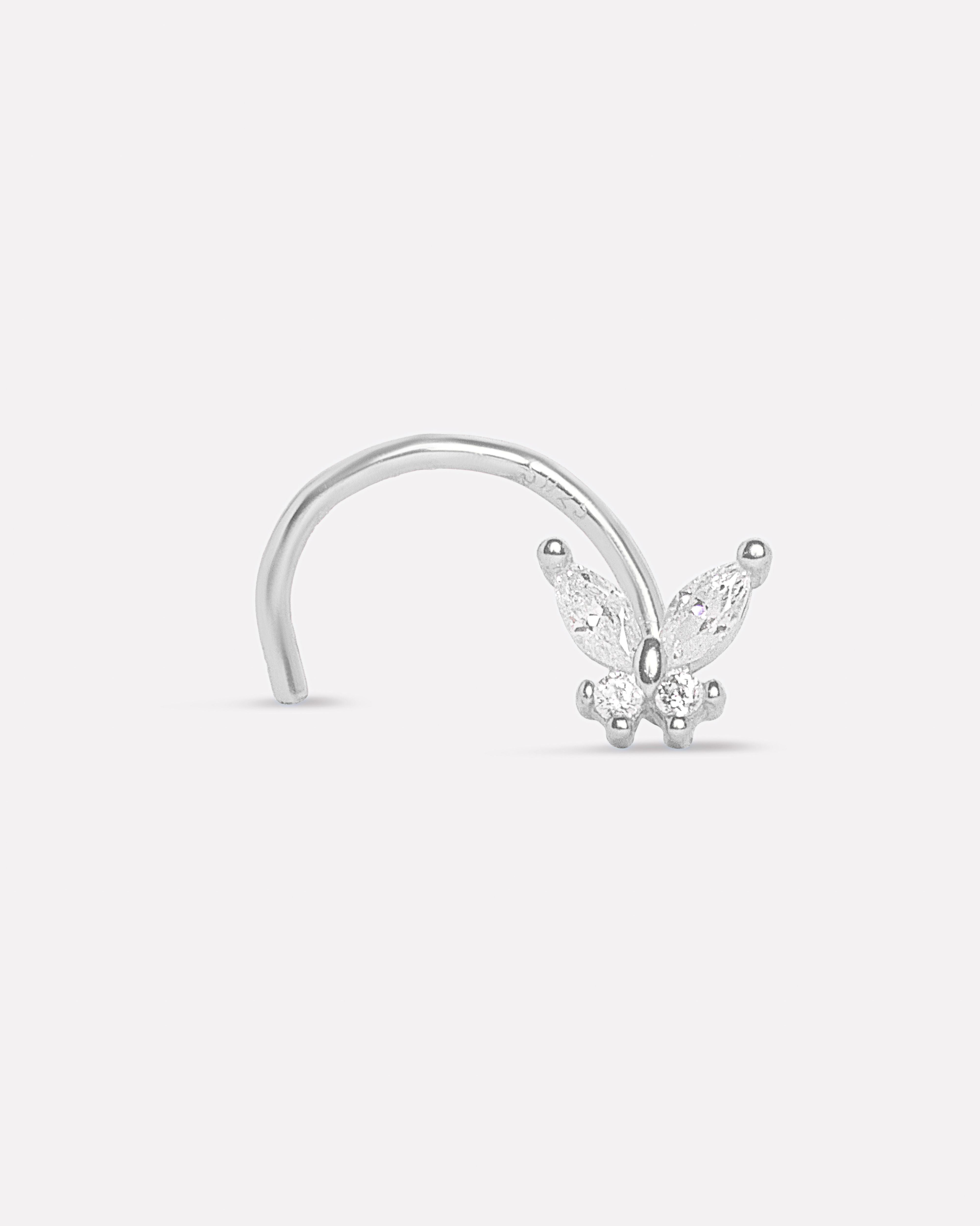 Butterfly Glow Nose Pin