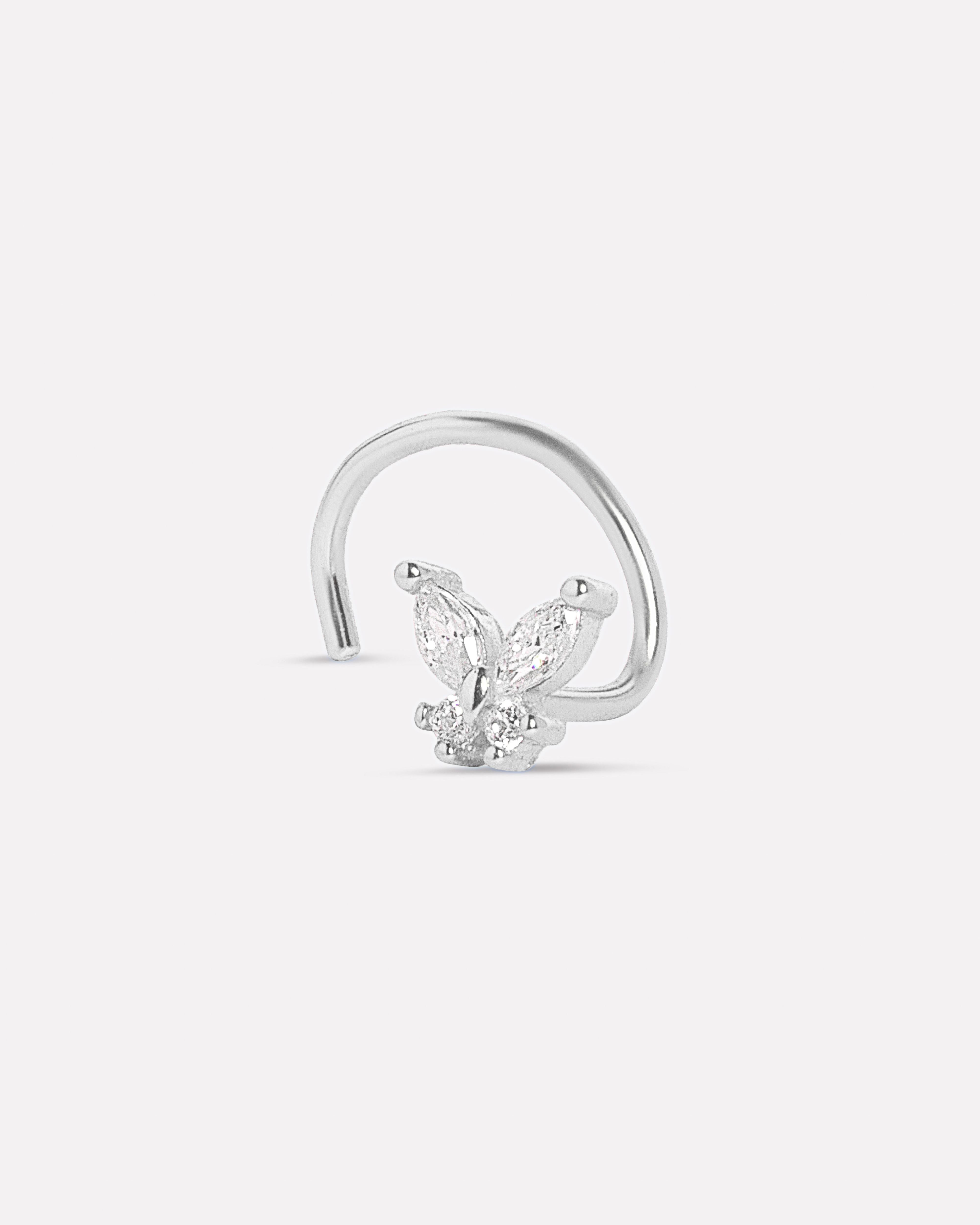 Butterfly Glow Nose Pin