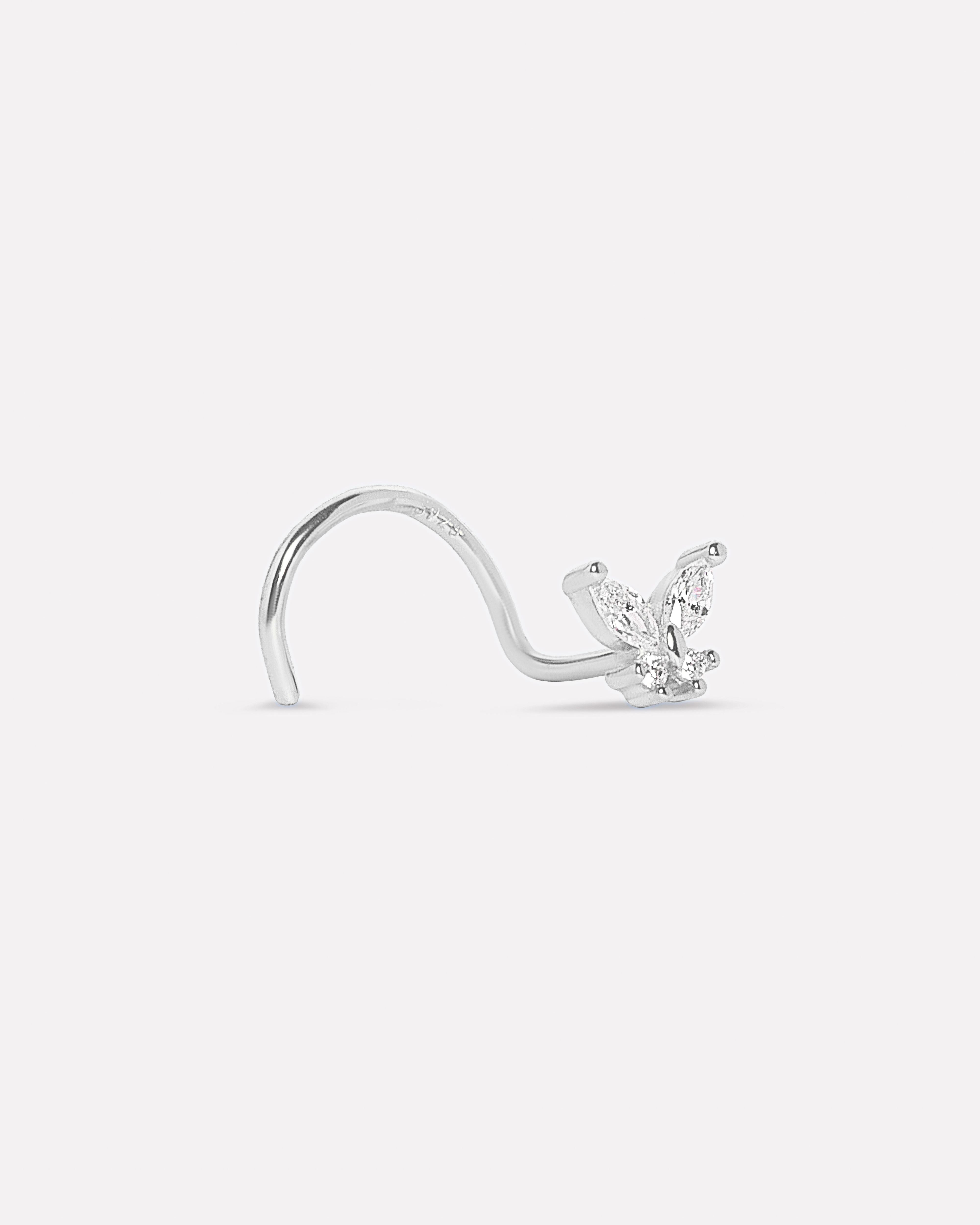 Butterfly Glow Nose Pin