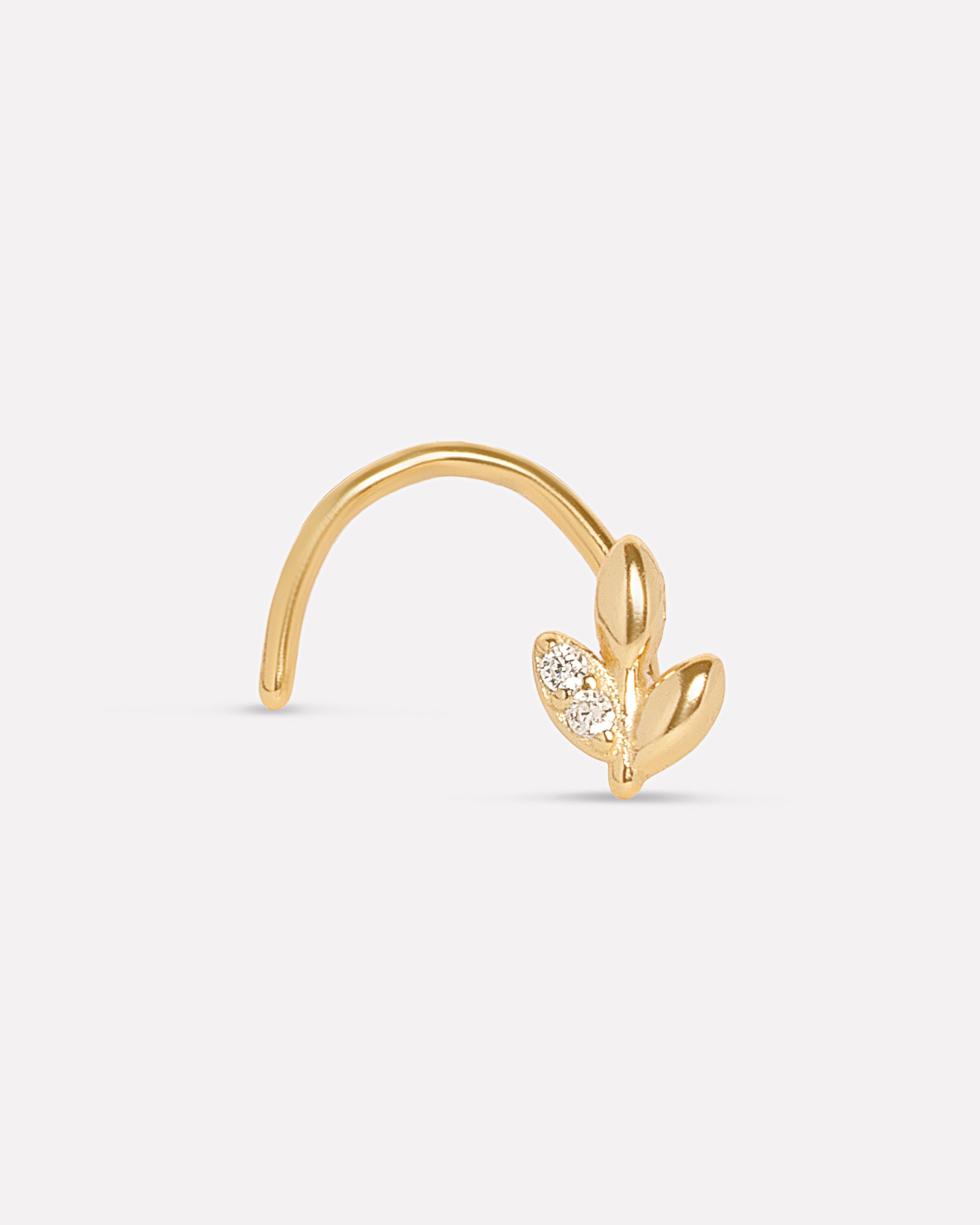 Leaf Glow Nose Pin