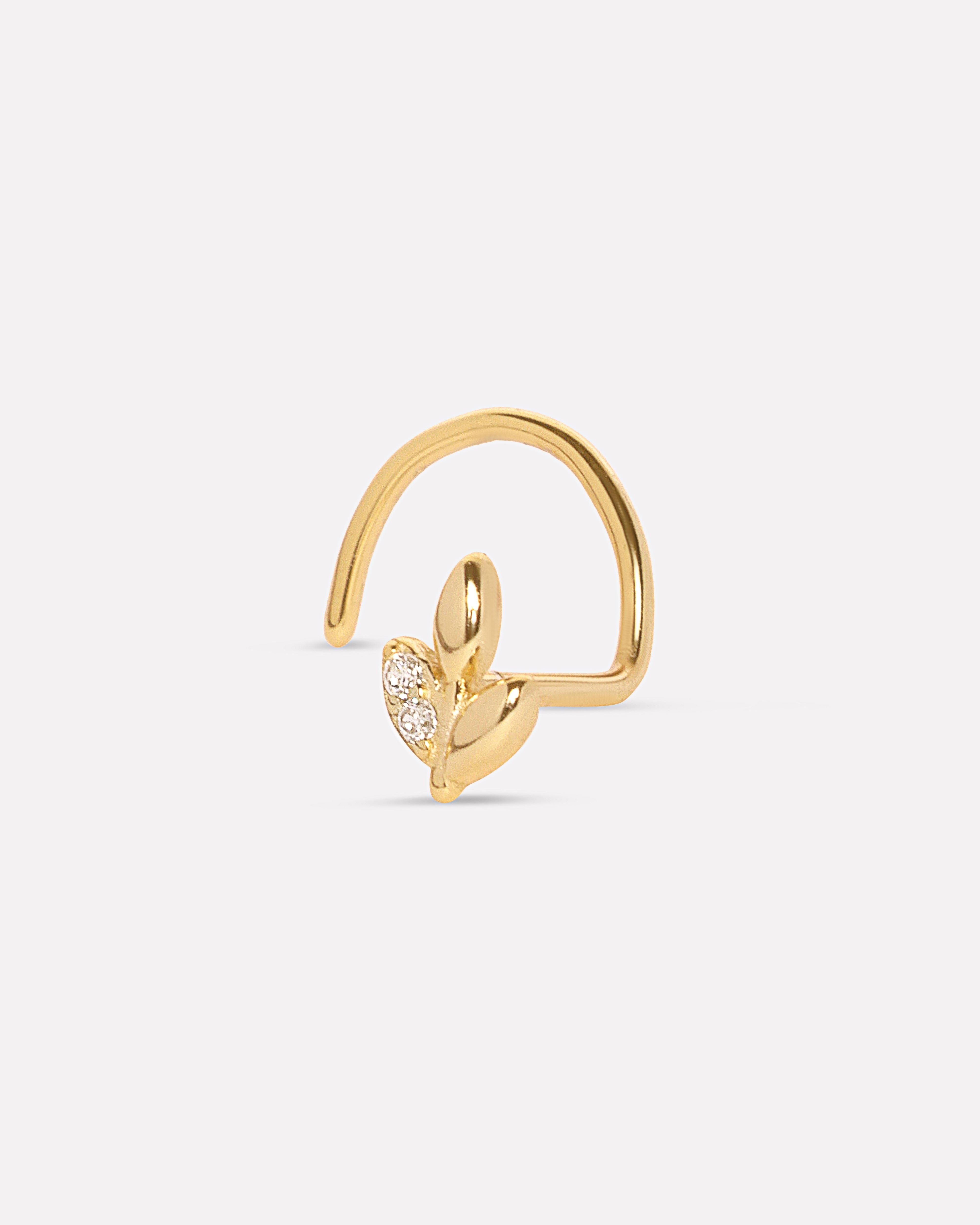 Leaf Glow Nose Pin