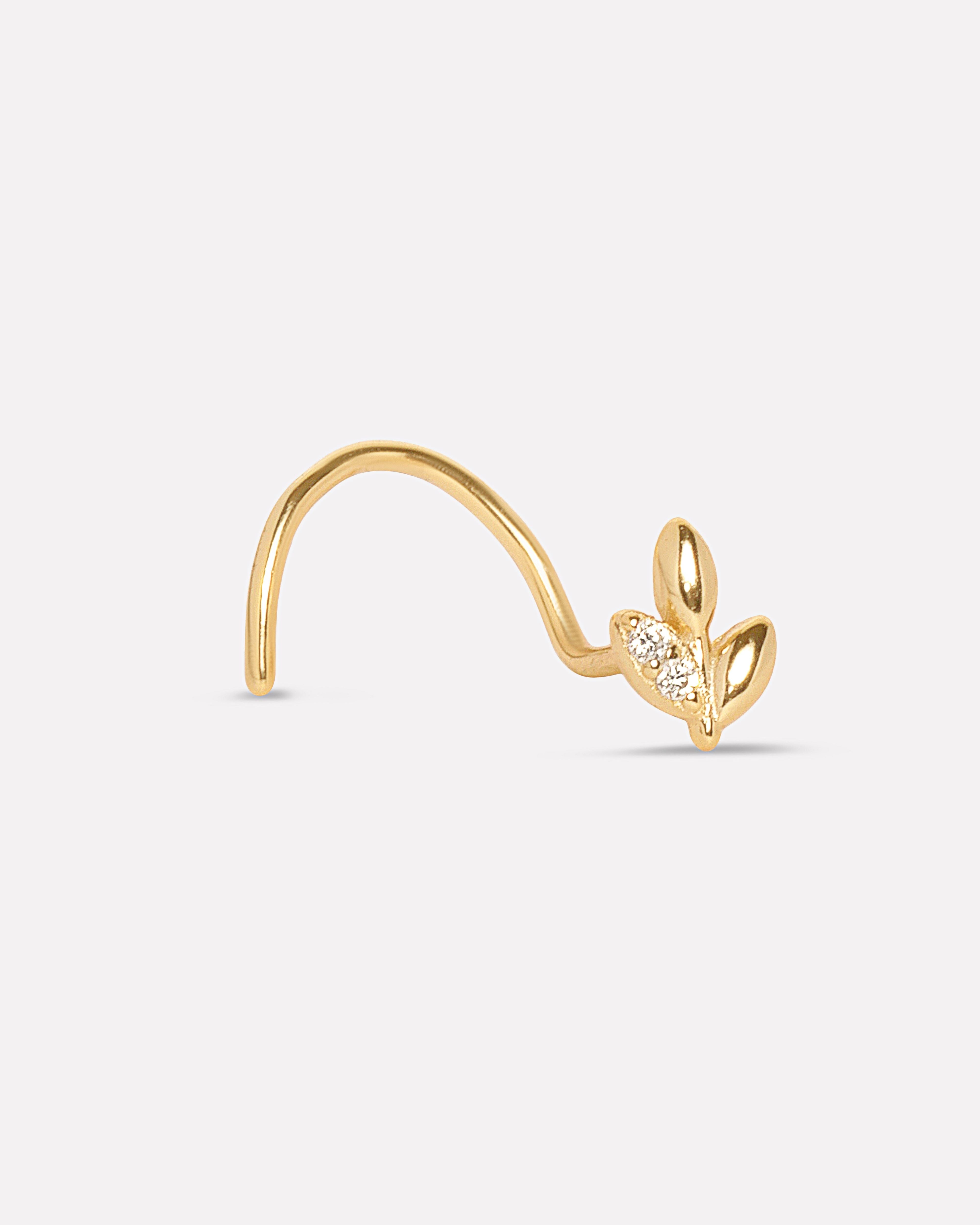 Leaf Glow Nose Pin