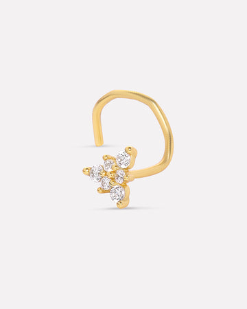 Tri Zirconia Nose Pin