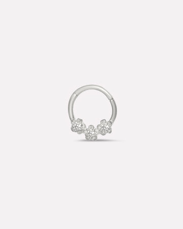Floral Drop Septum Ring