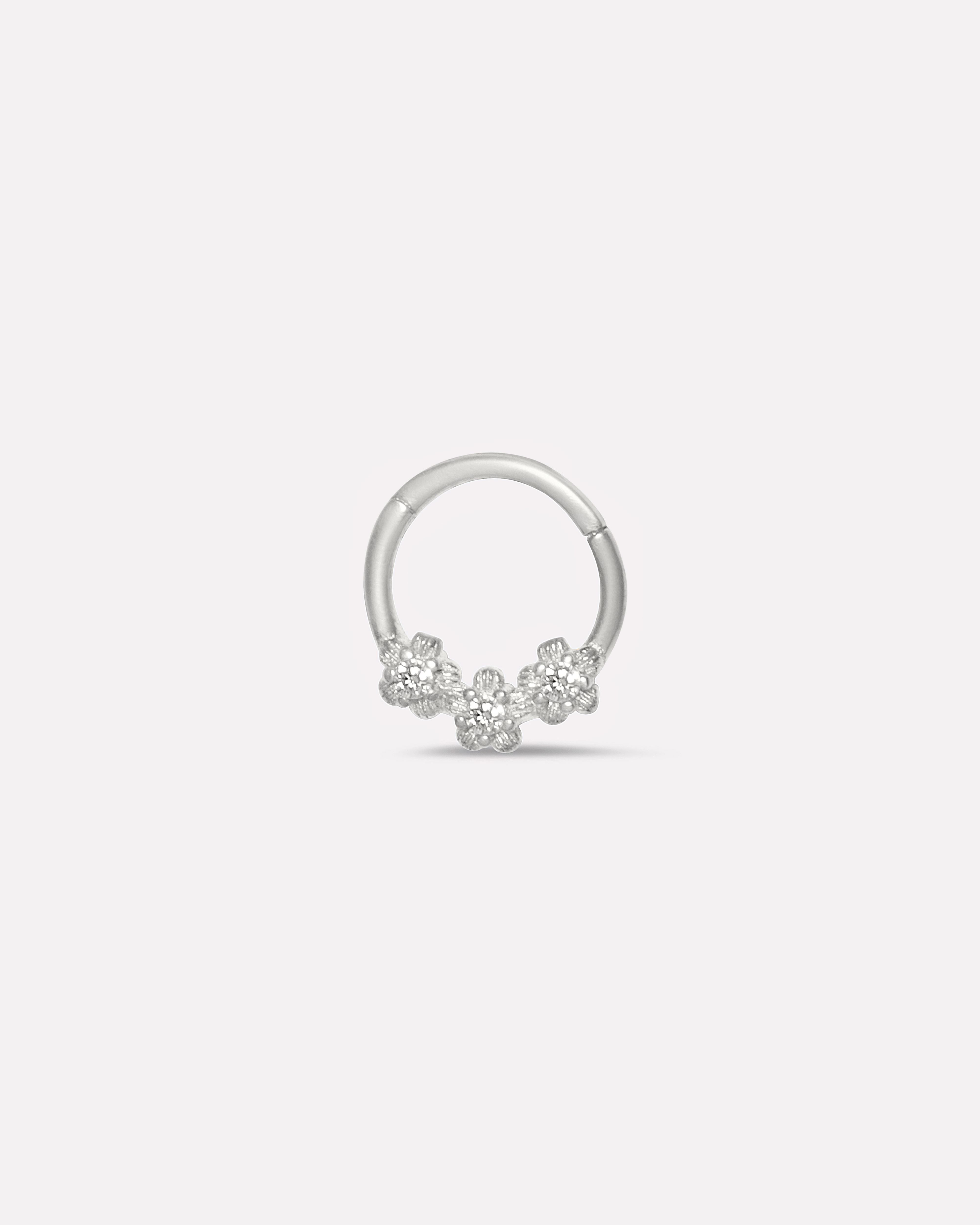 Floral Drop Septum Ring