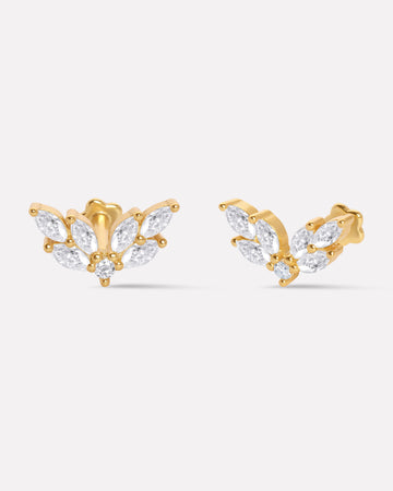 Rosaline Flat Back Stud Earrings