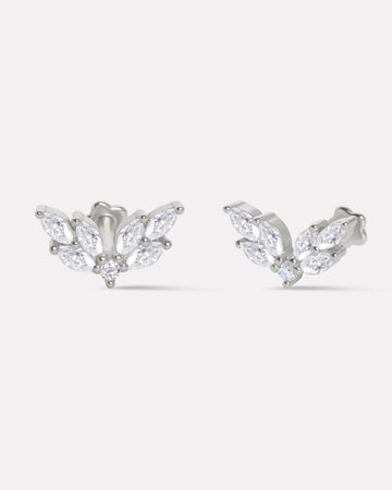 Rosaline Flat Back Stud Earrings