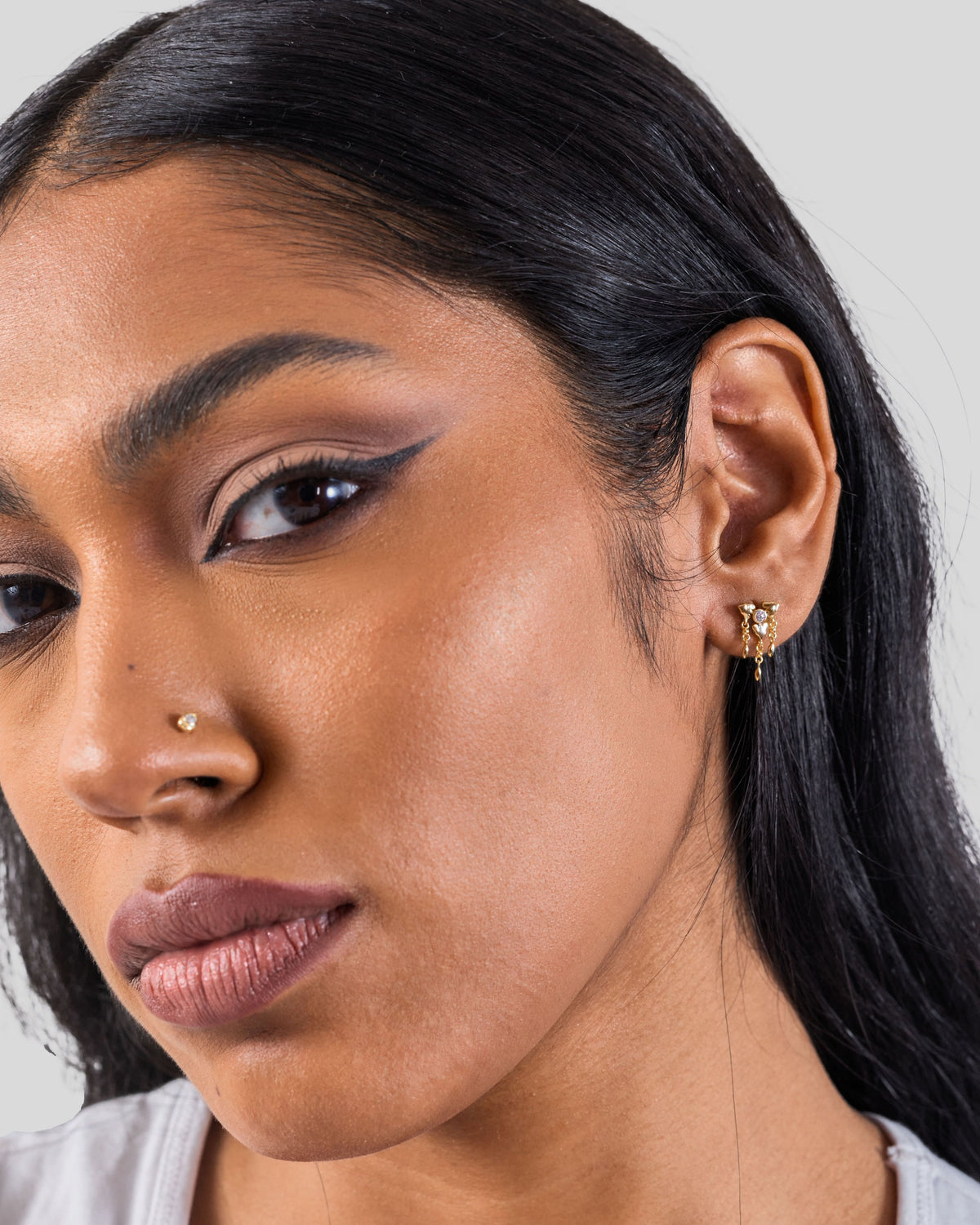 Kali Fringe Flatback Studs