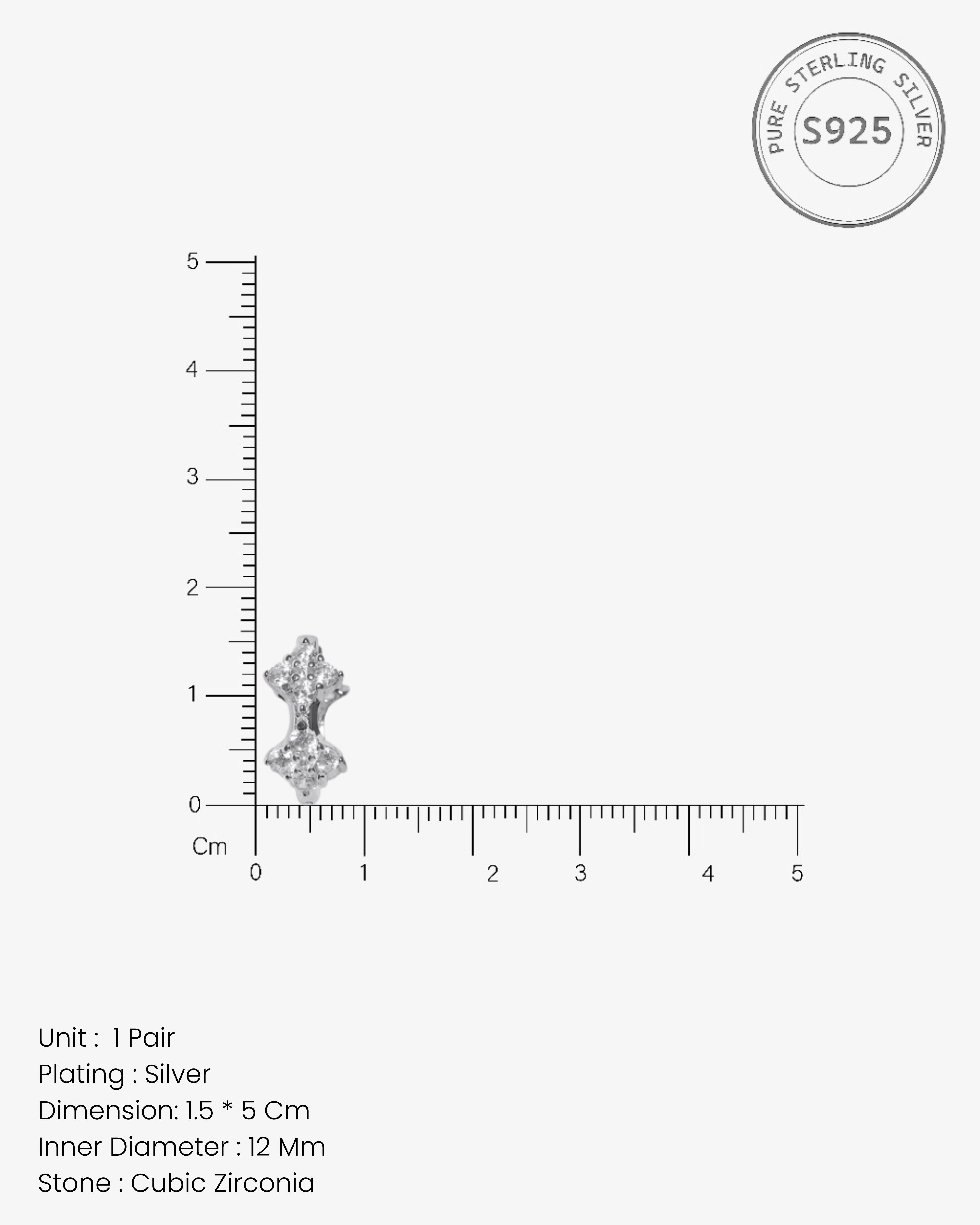 Bloomiq Crystal Hoop Earrings