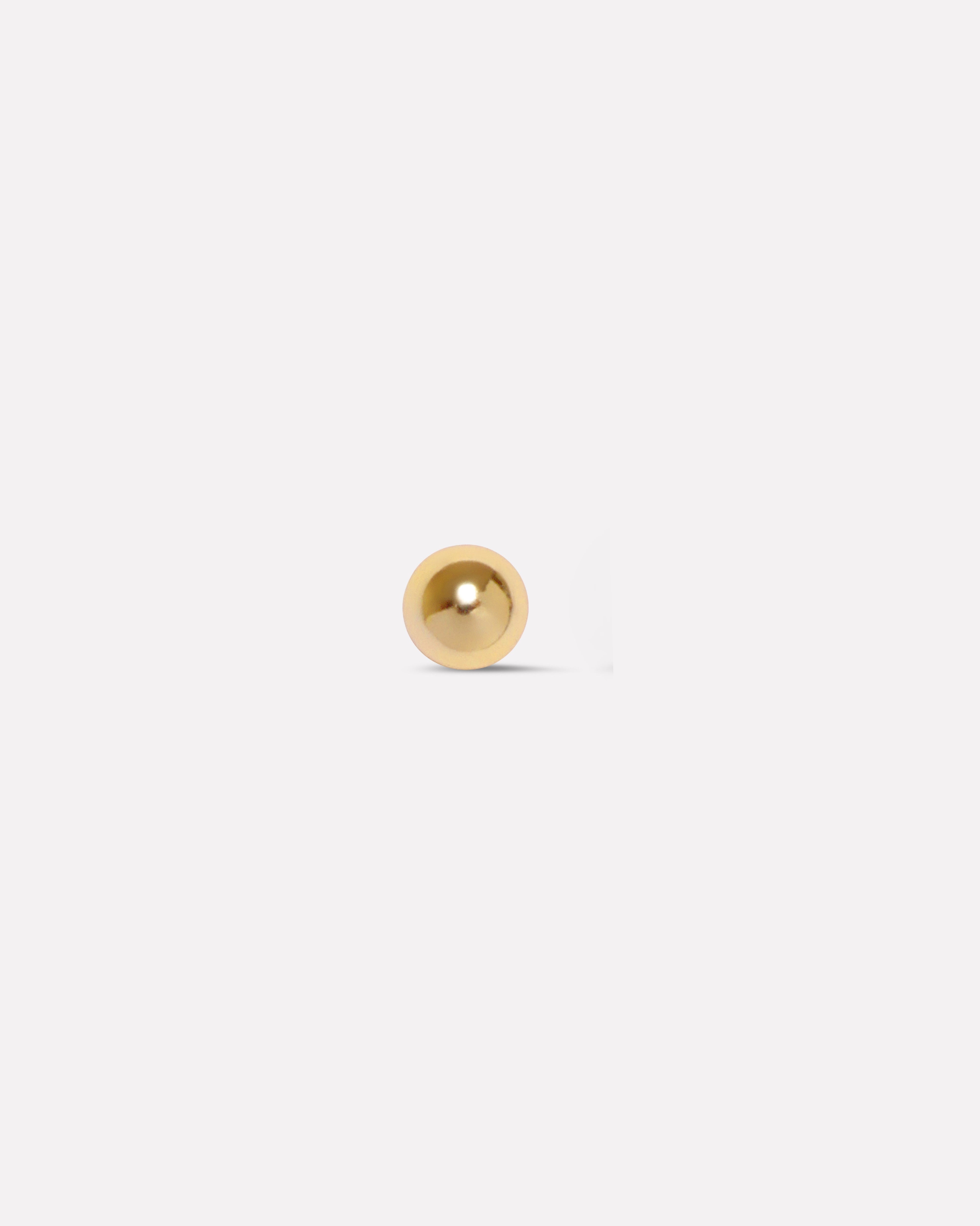 Silver Dot Stud Men's Earrings