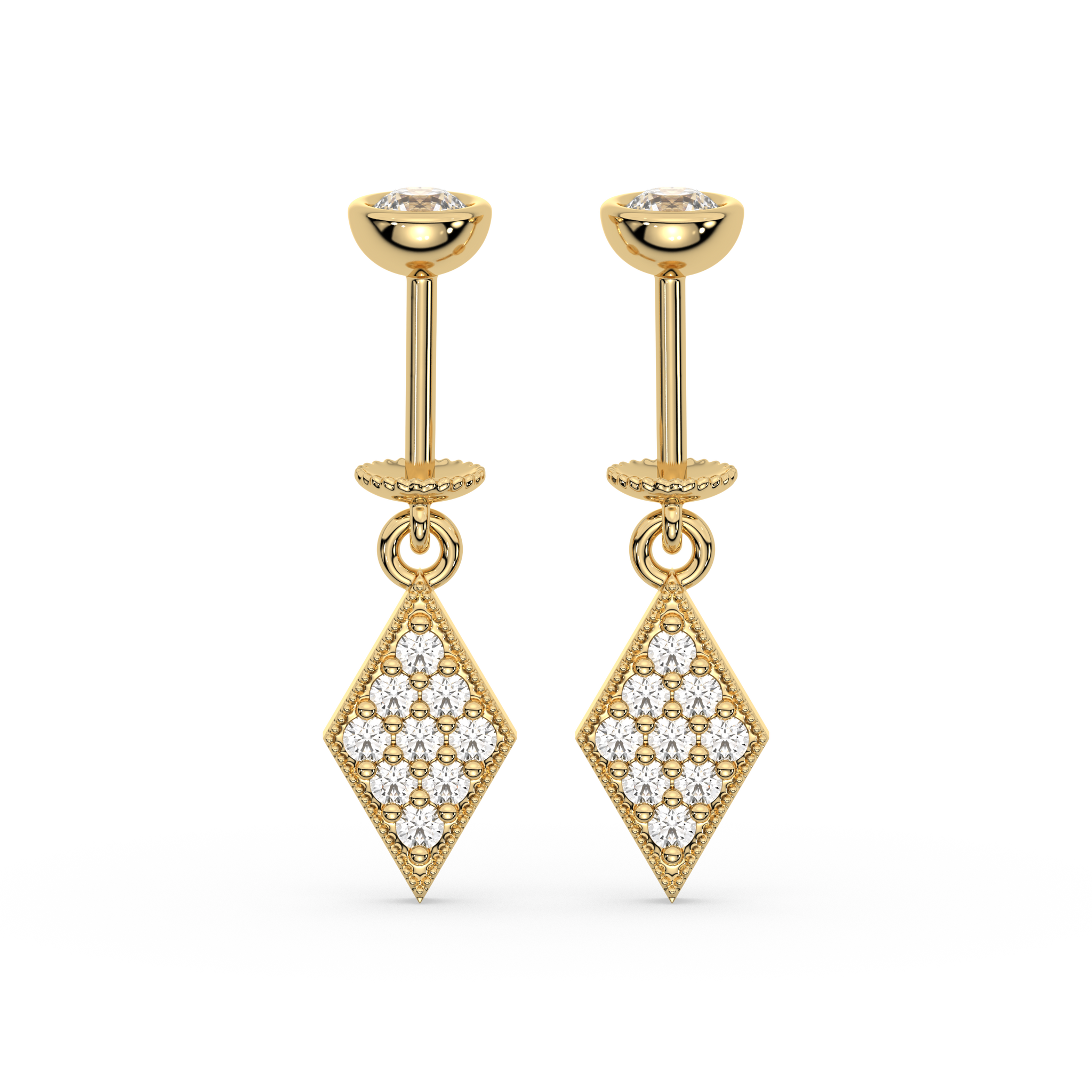 Edgy Helix Hanging Earrings